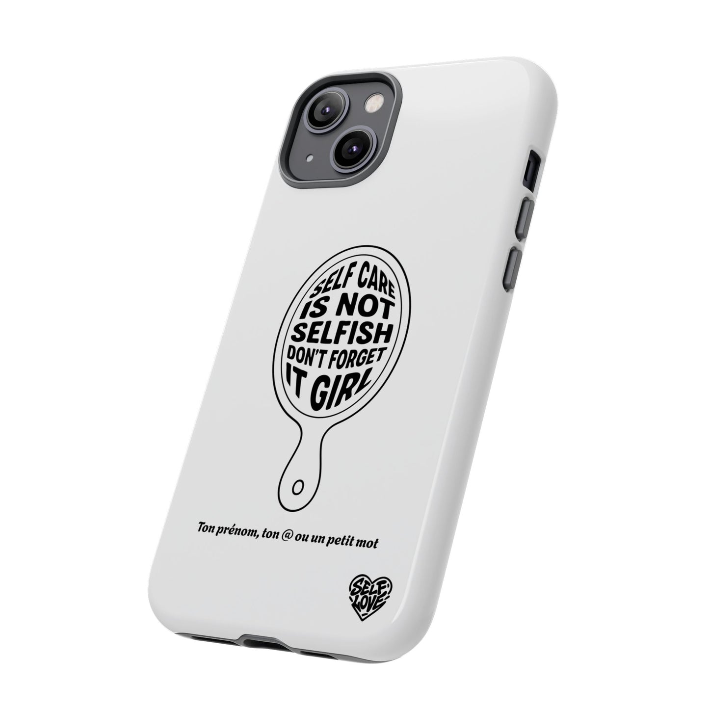 Self Care - Coque iPhone (blanc)