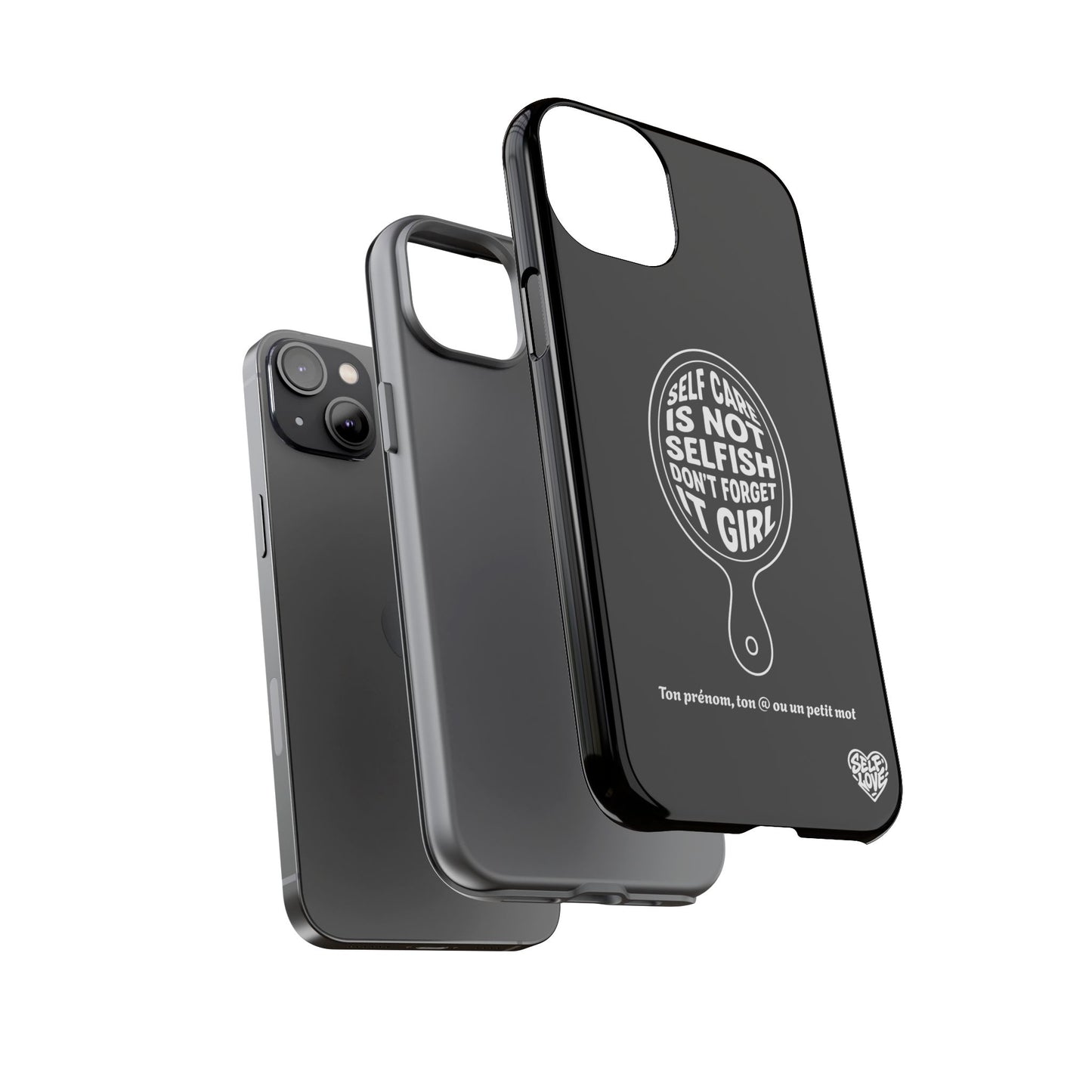 Self Care - Coque iPhone (noir)