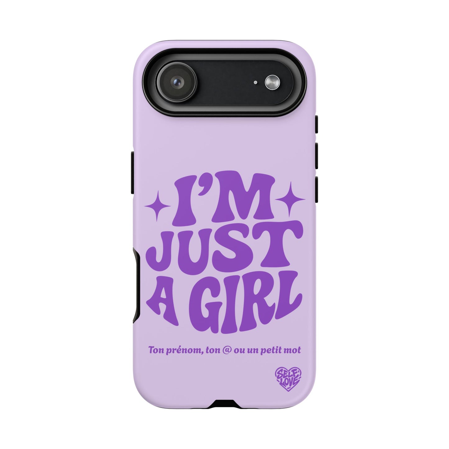 Im Just A Girl - Coque iPhone (violet)