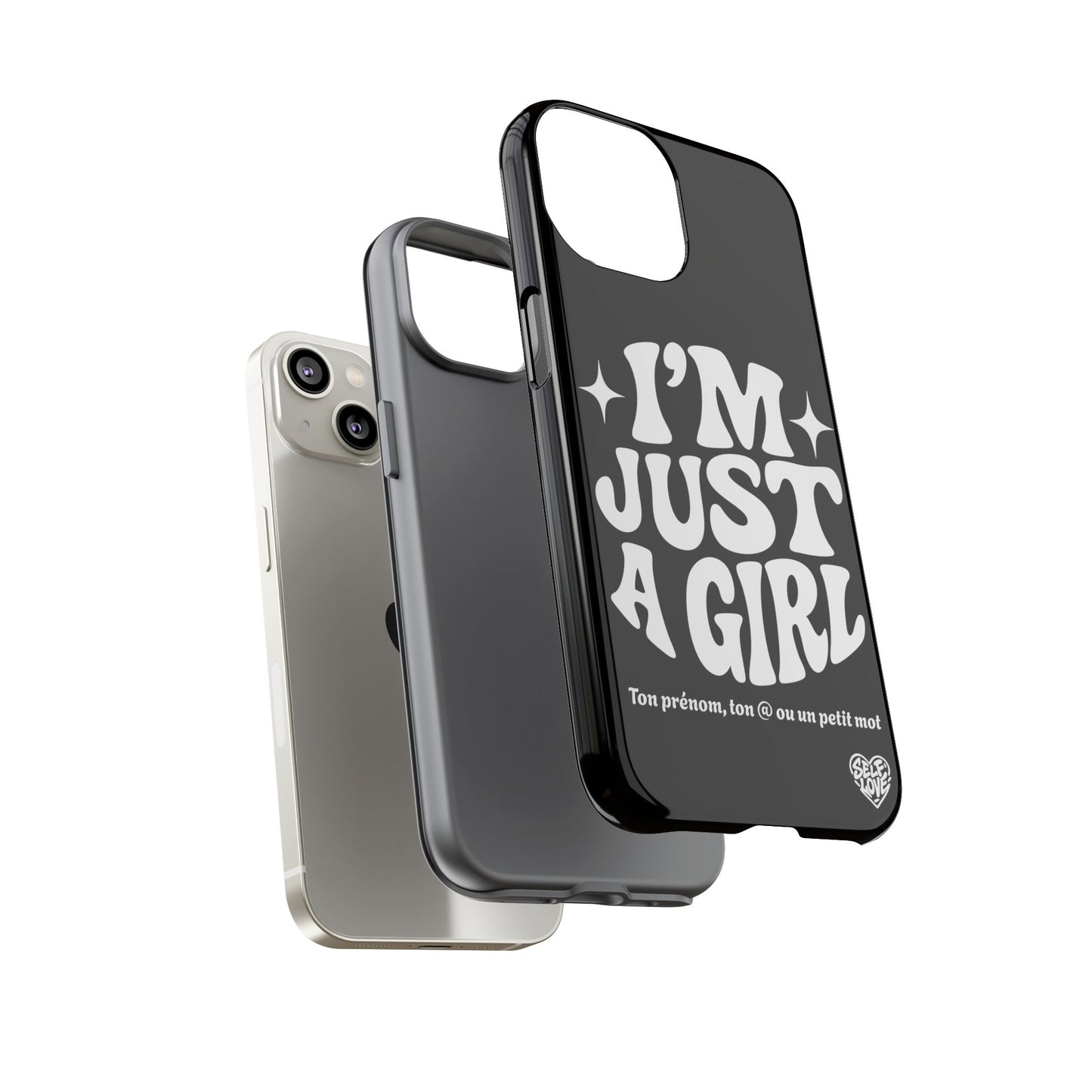 Im Just A Girl - Coque iPhone (noir)