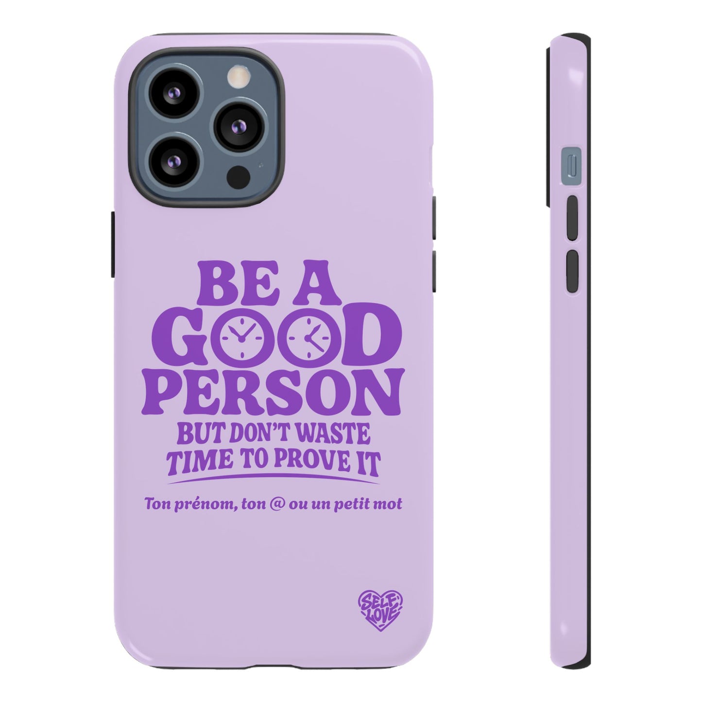 Be A Good Person - Coque iPhone (violet)