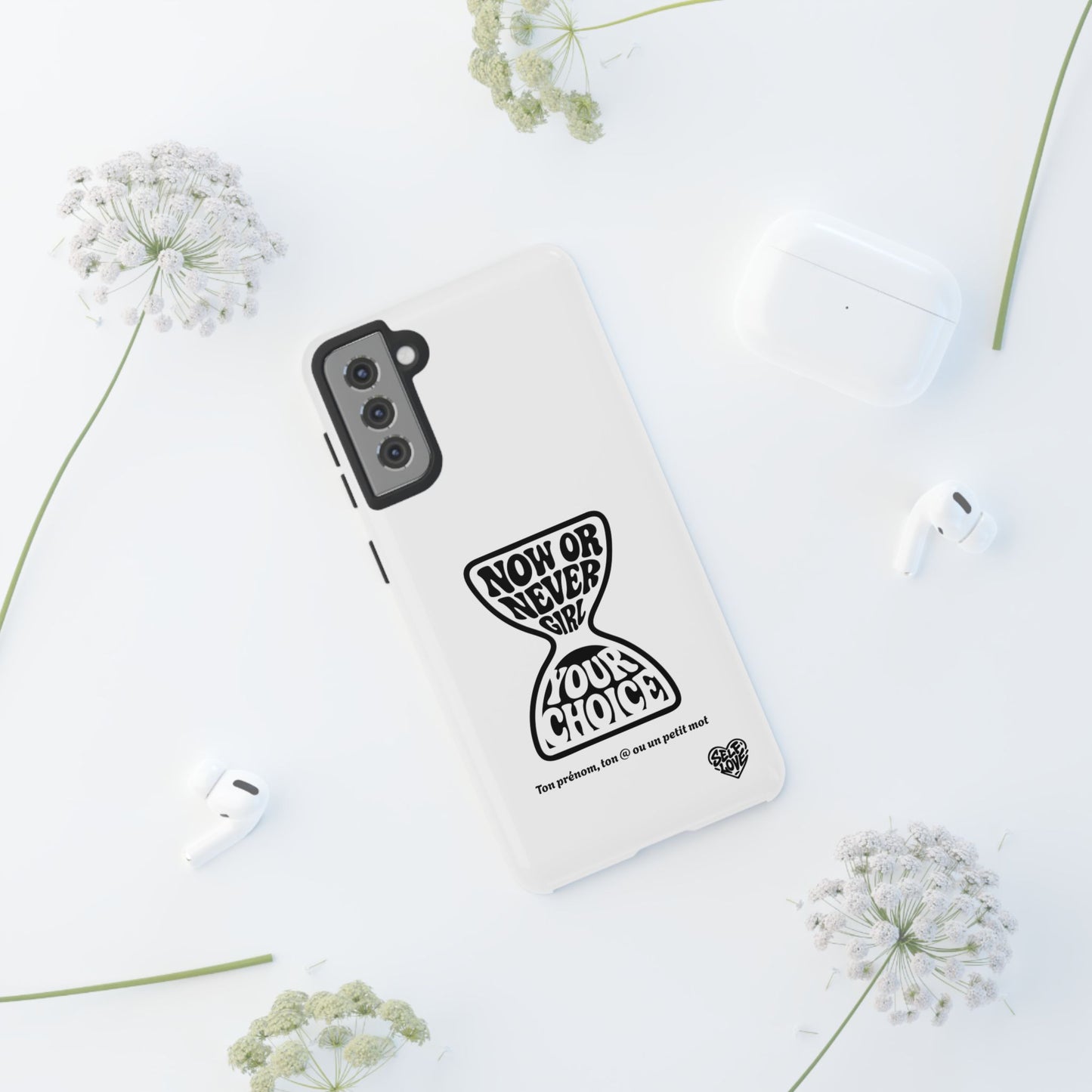 Now Or Never Girl - Coque Samsung (blanc)