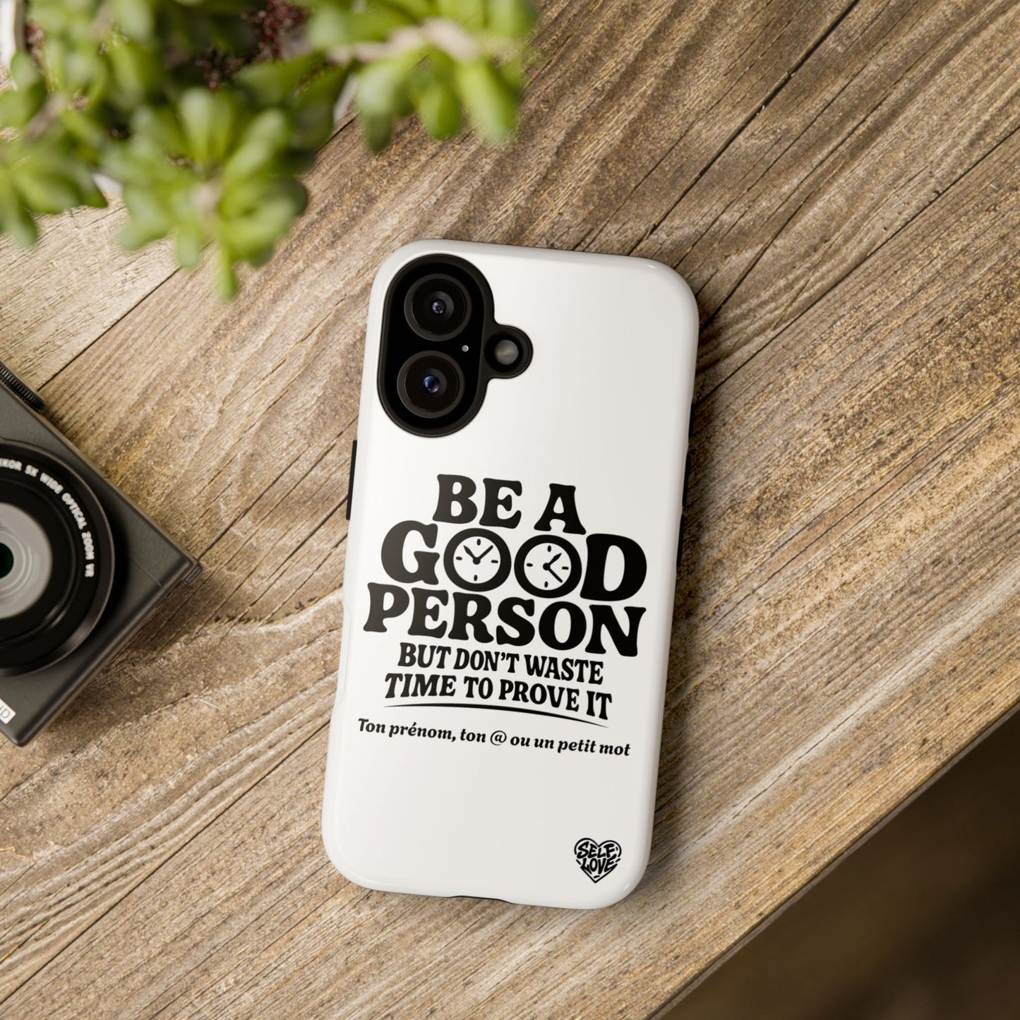 Be A Good Person - Coque iPhone (blanc)