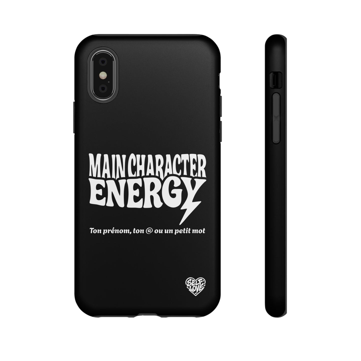 Main Character Energy - Coque iPhone (noir)