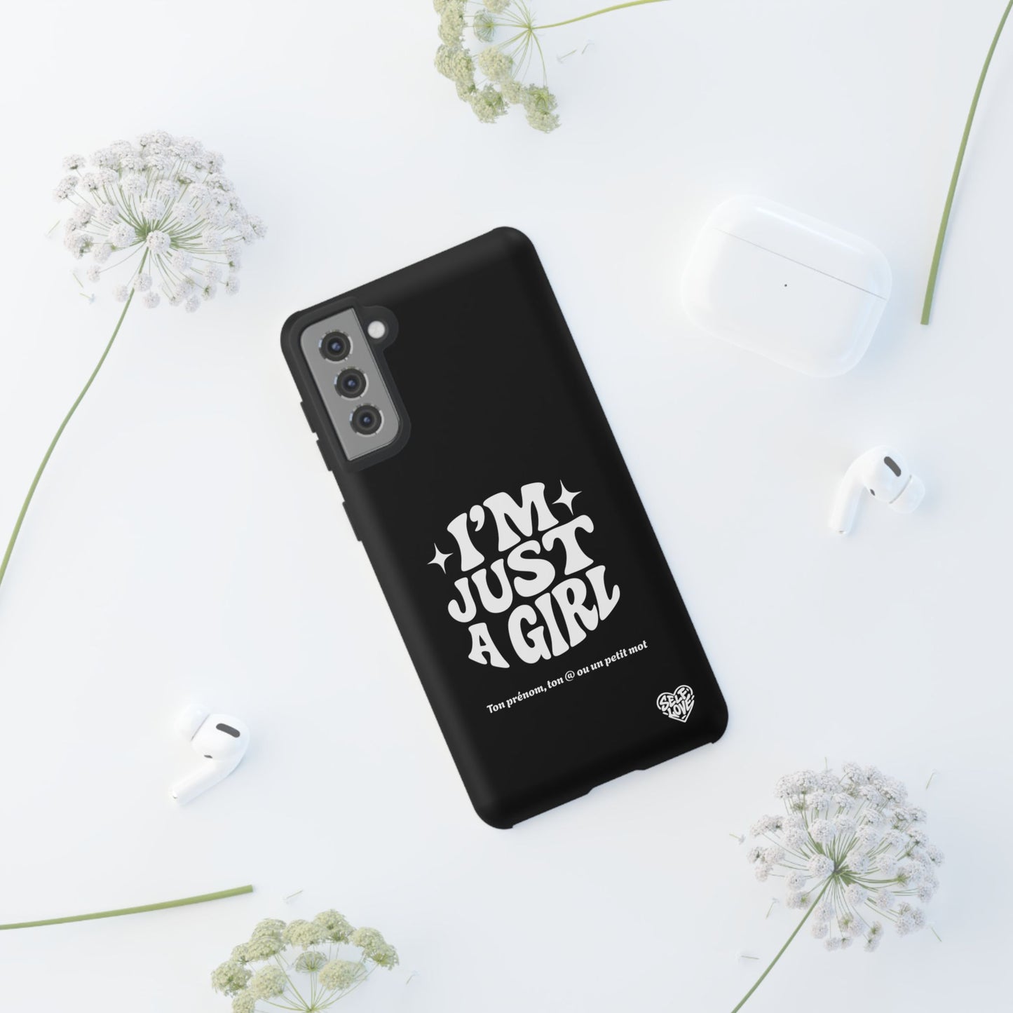 Im Just A Girl - Coque Samsung (noir)