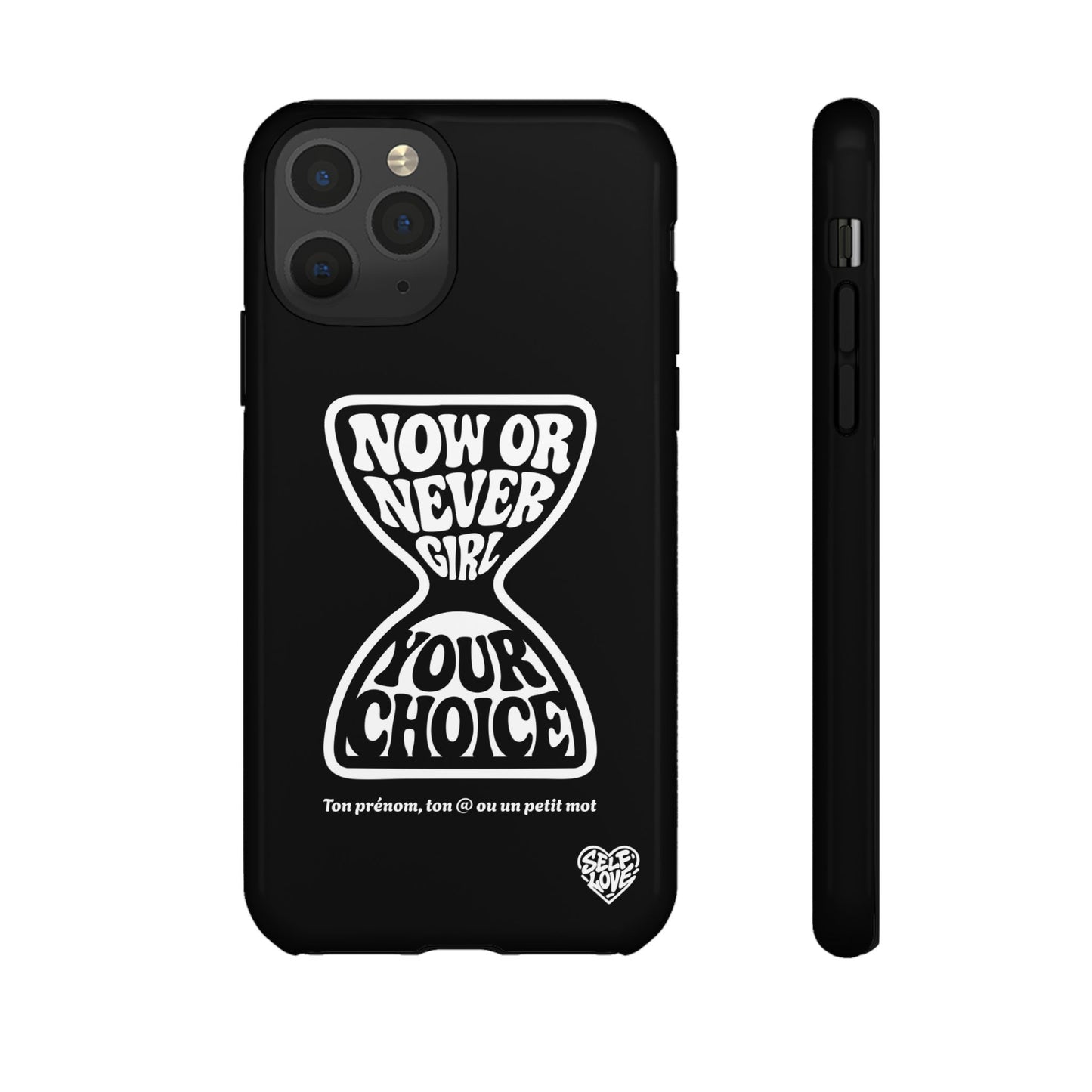 Now Or Never Girl - Coque iPhone (noir)