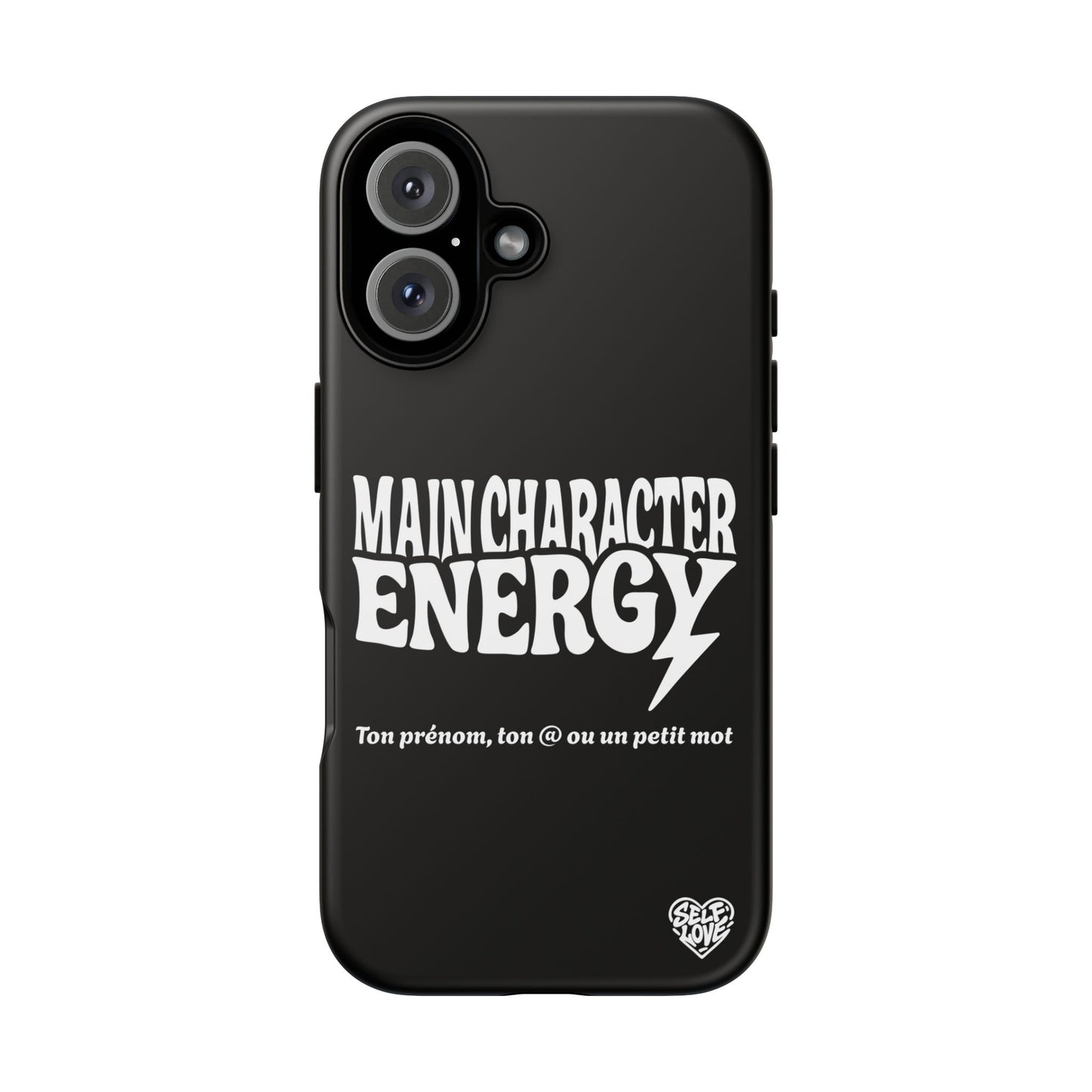 Main Character Energy - Coque iPhone (noir)