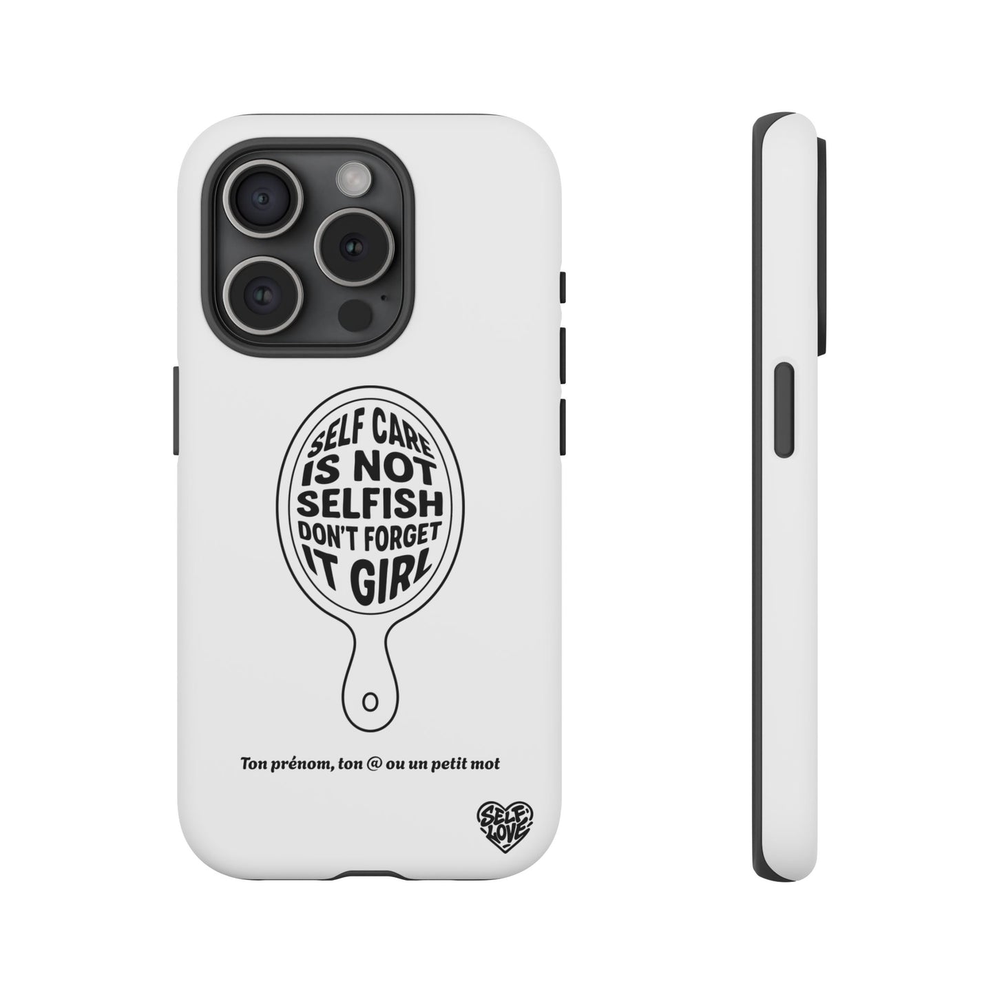 Self Care - Coque iPhone (blanc)