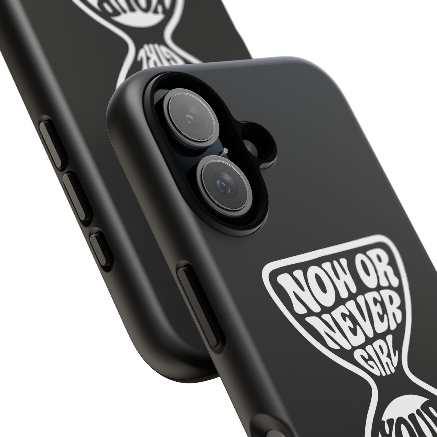 Now Or Never Girl - Coque iPhone (noir)