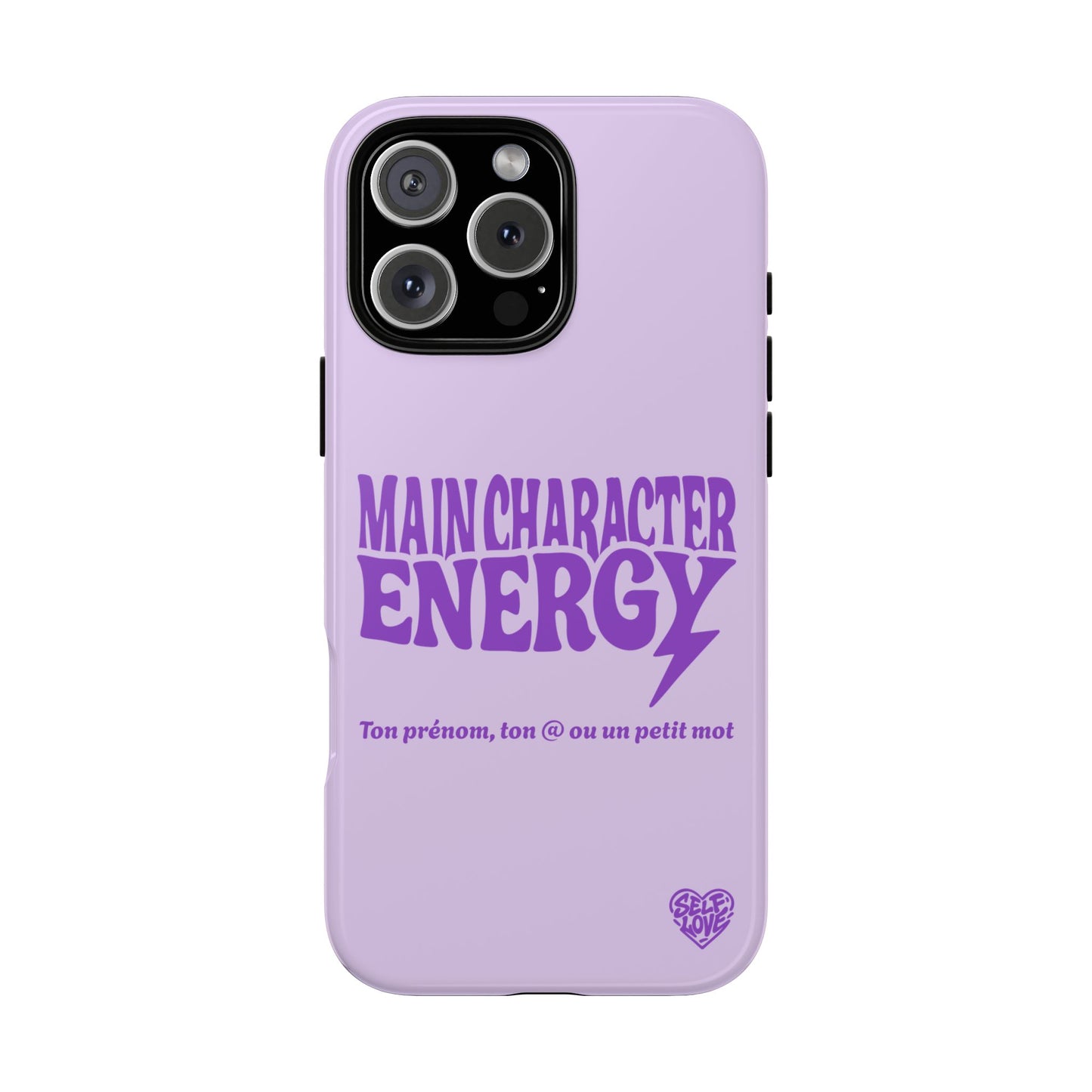 Main Character Energy - Coque iPhone (violet)