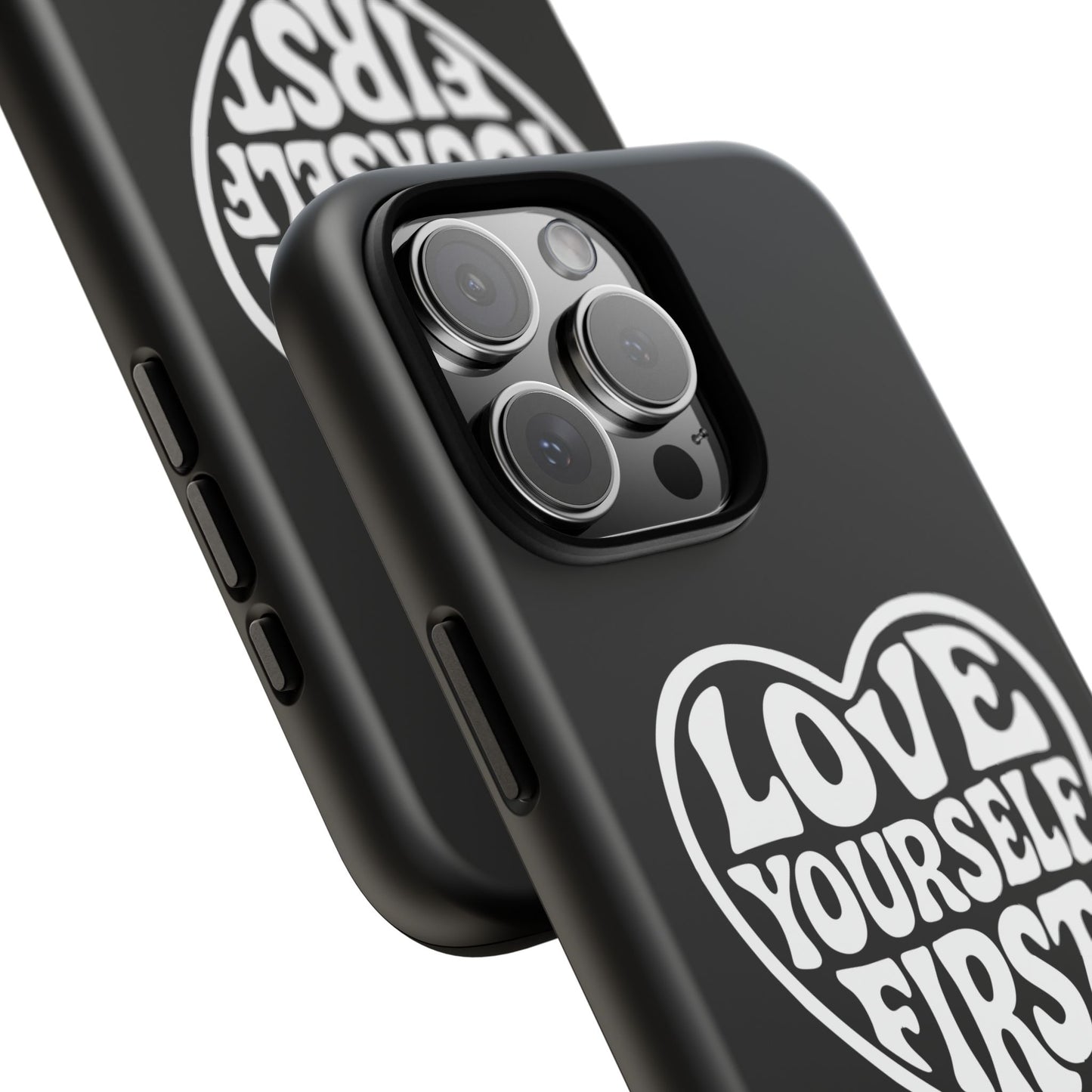 Love Yourself First - Coque iPhone (noir)