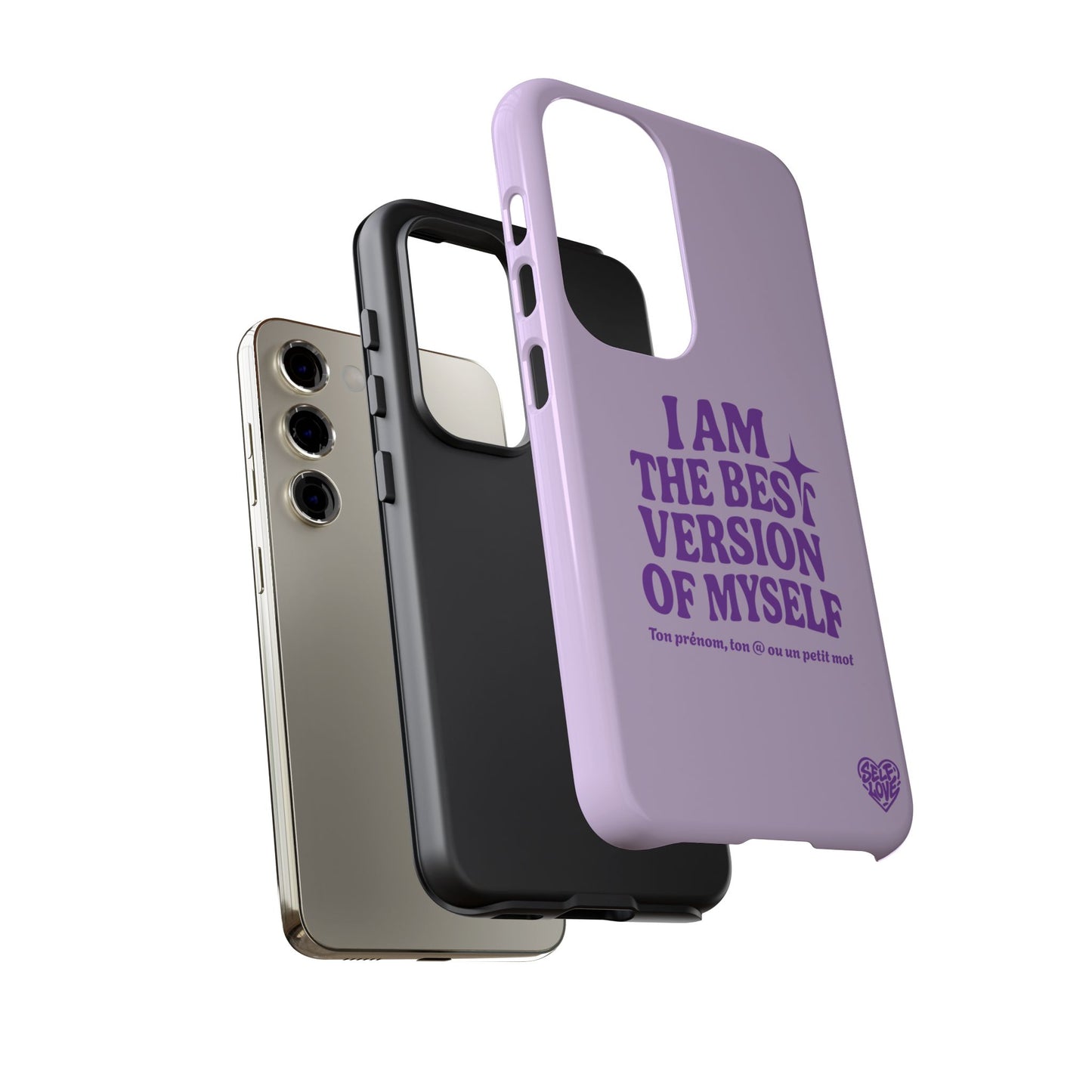 I Am The Best Version Of Myself - Coque Samsung (violet)
