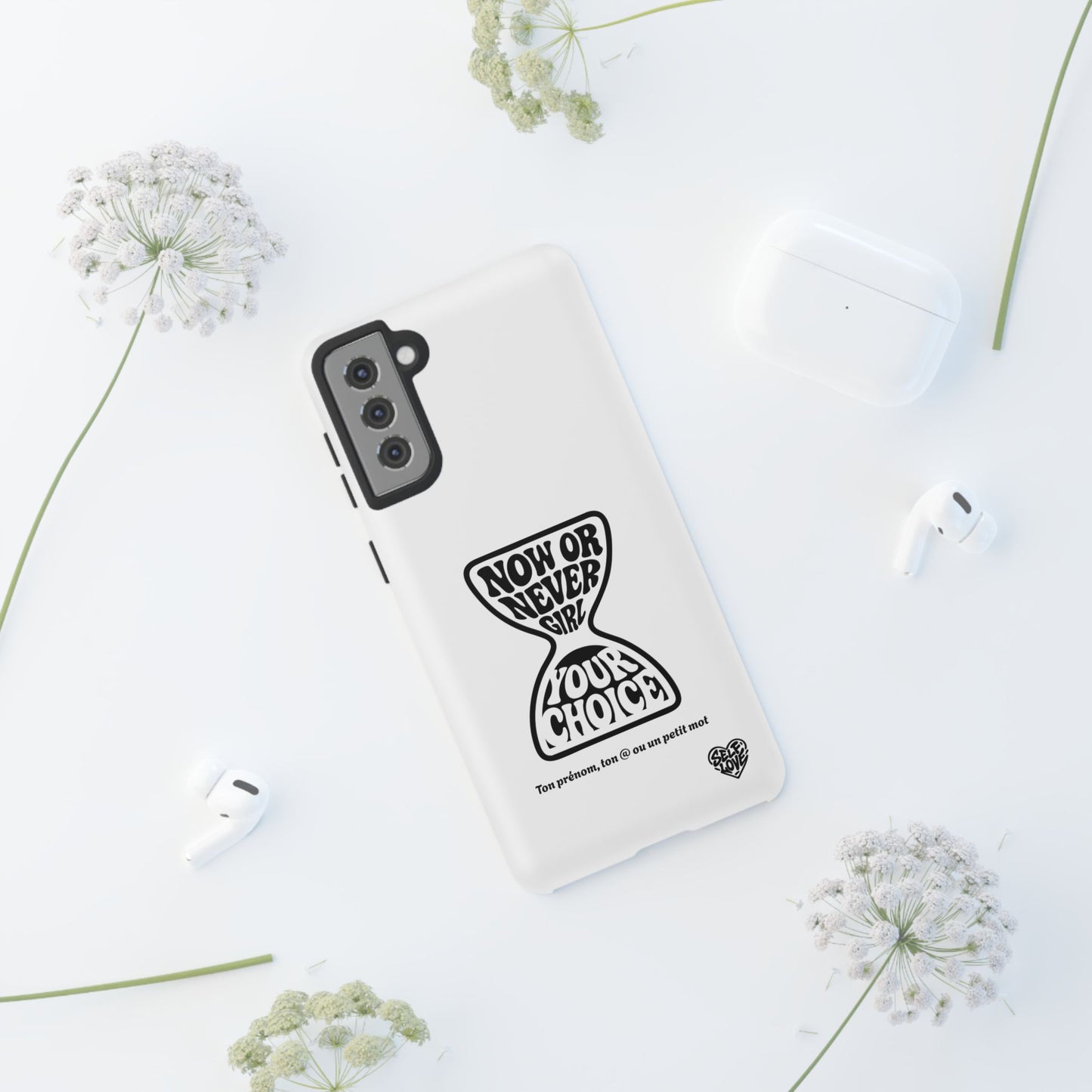 Now Or Never Girl - Coque Samsung (blanc)