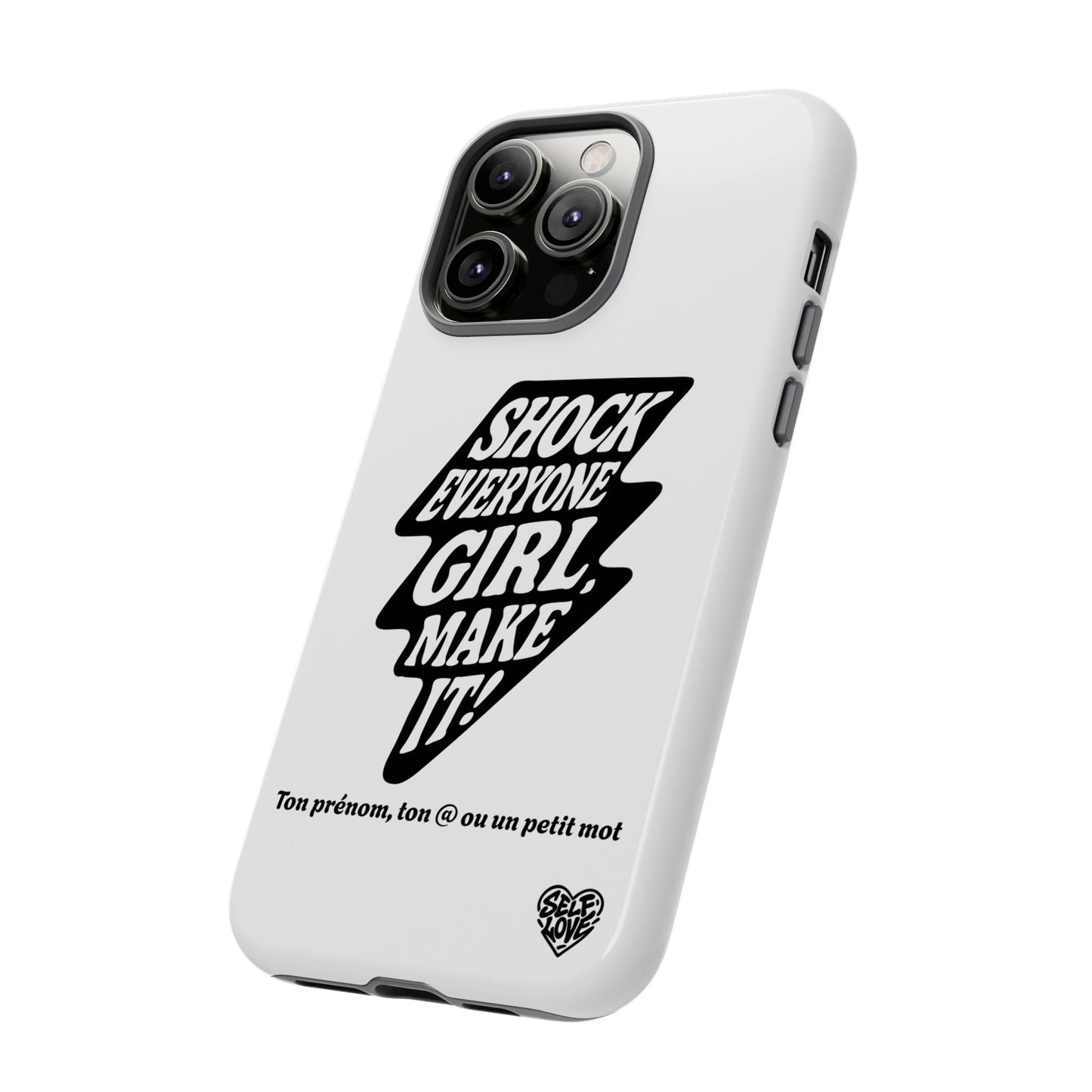 Shock Everyone - Coque iPhone (blanc)
