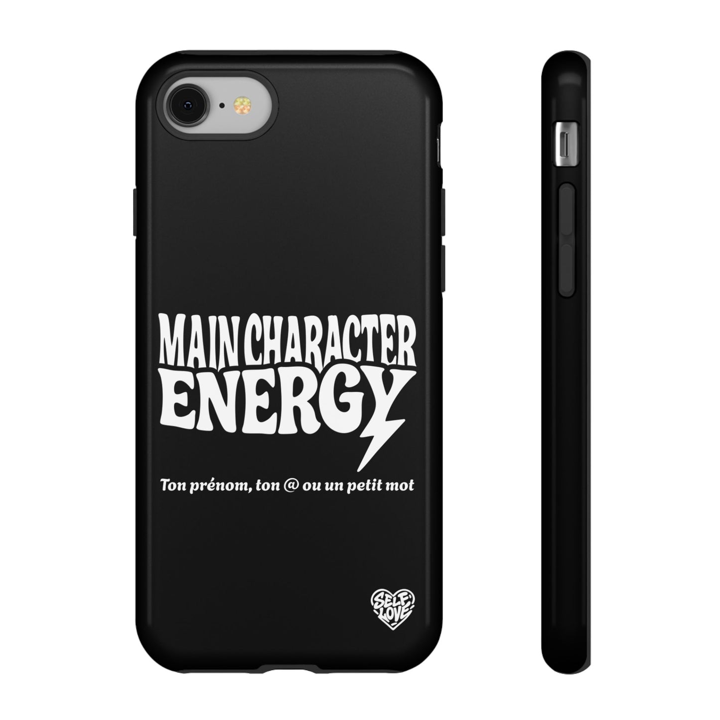 Main Character Energy - Coque iPhone (noir)