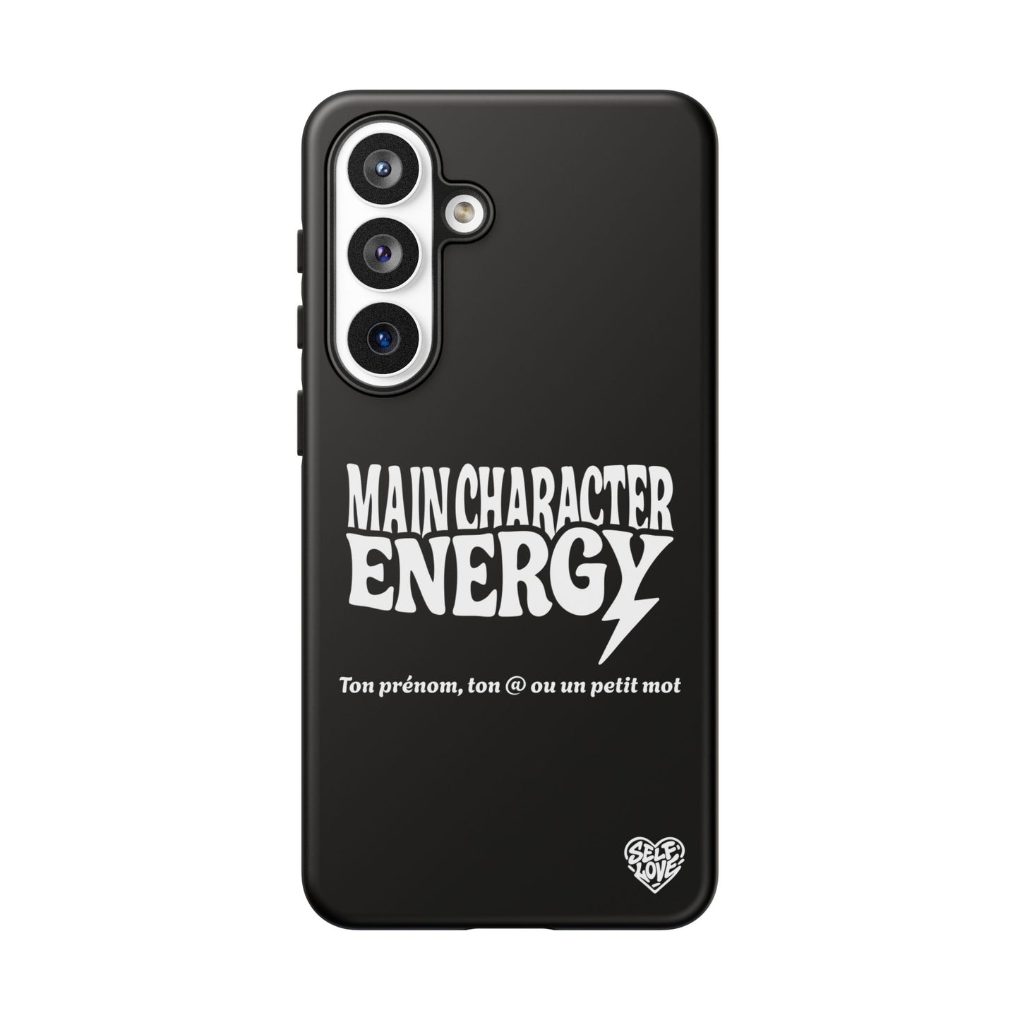 Main Character Energy - Coque Samsung (noir)