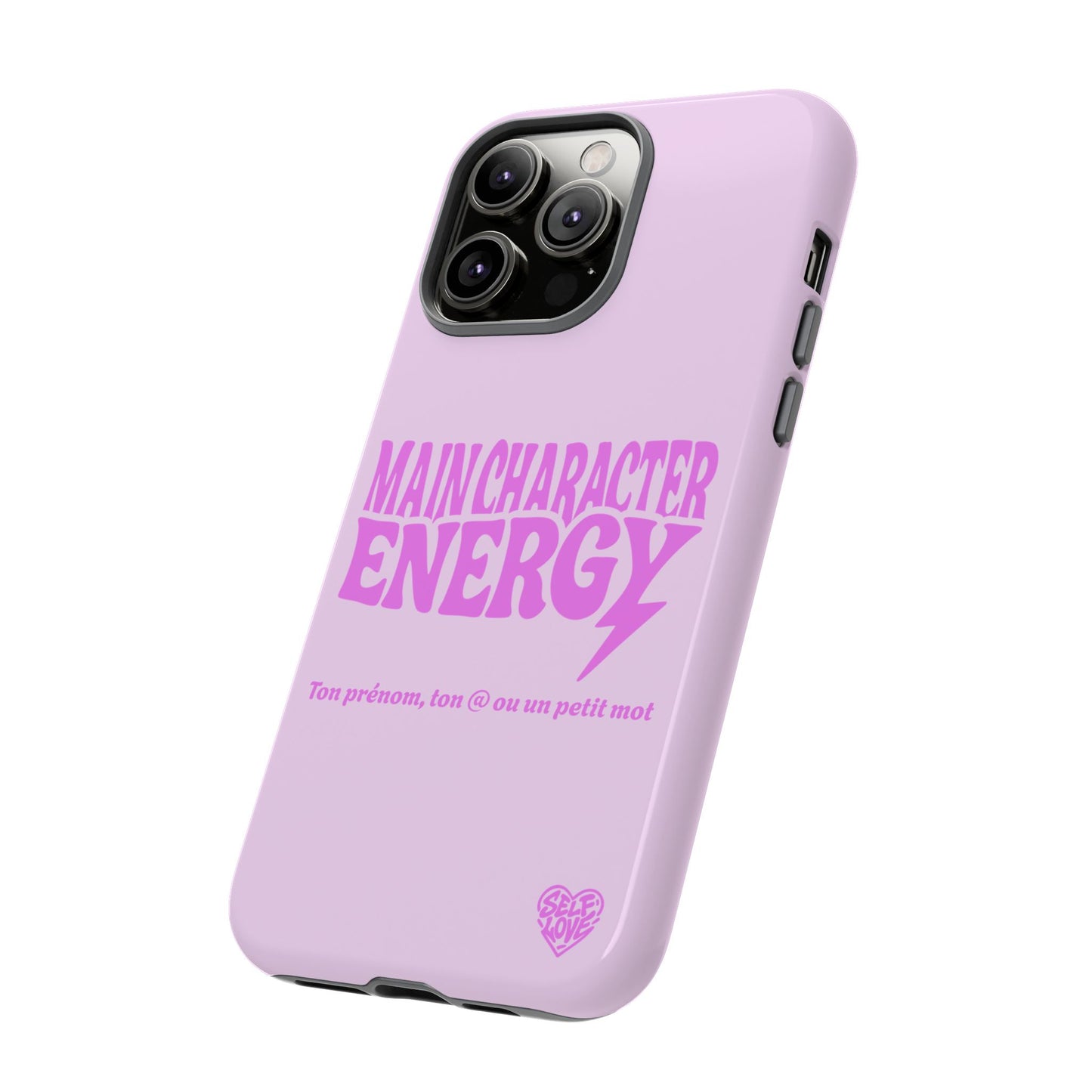Main Character Energy - Coque iPhone (rose)