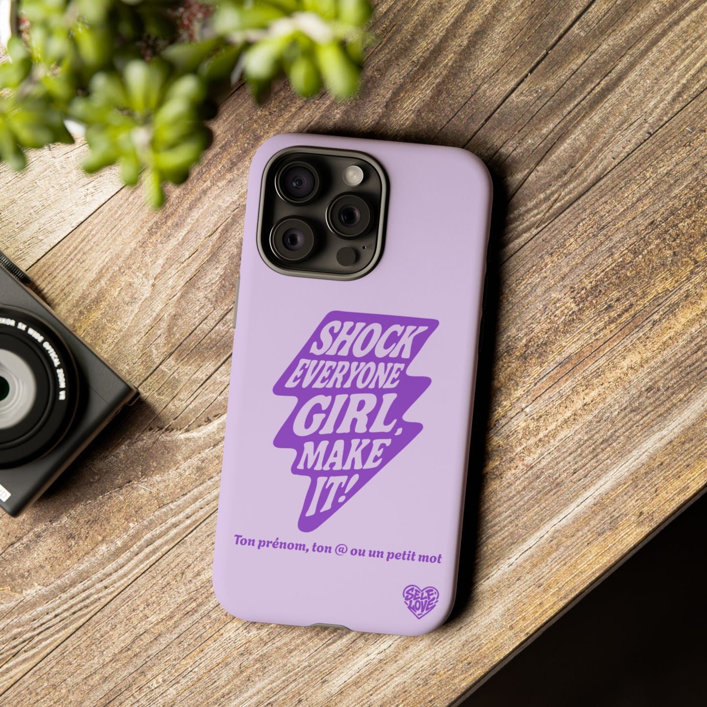 Shock Everyone - Coque iPhone (violet)