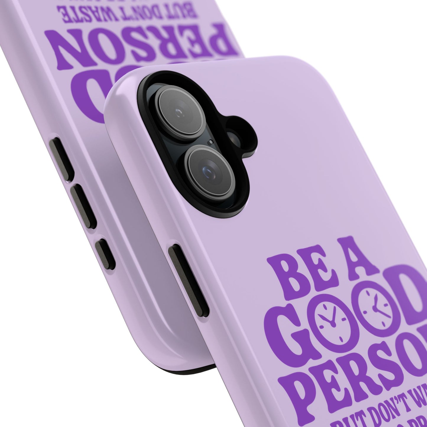 Be A Good Person - Coque iPhone (violet)