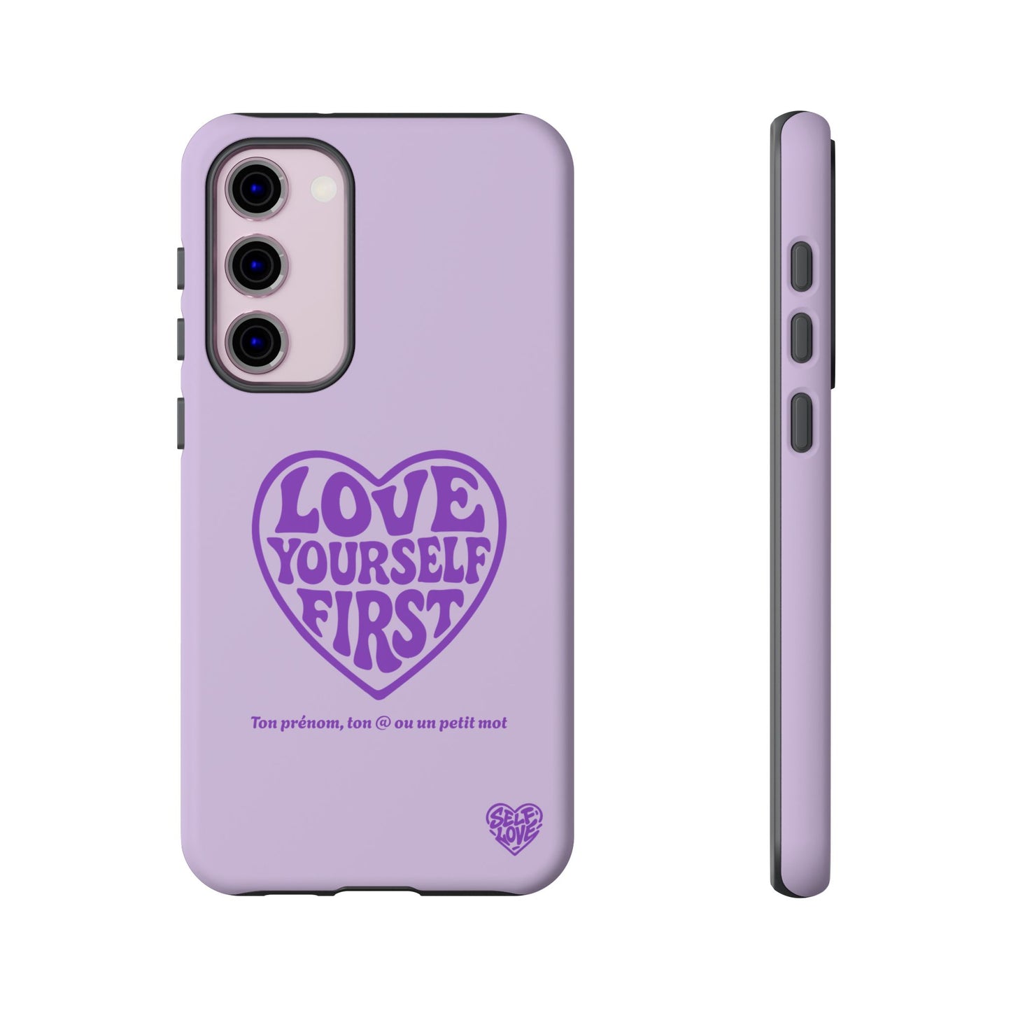 Love Yourself First - Coque Samsung (violet)