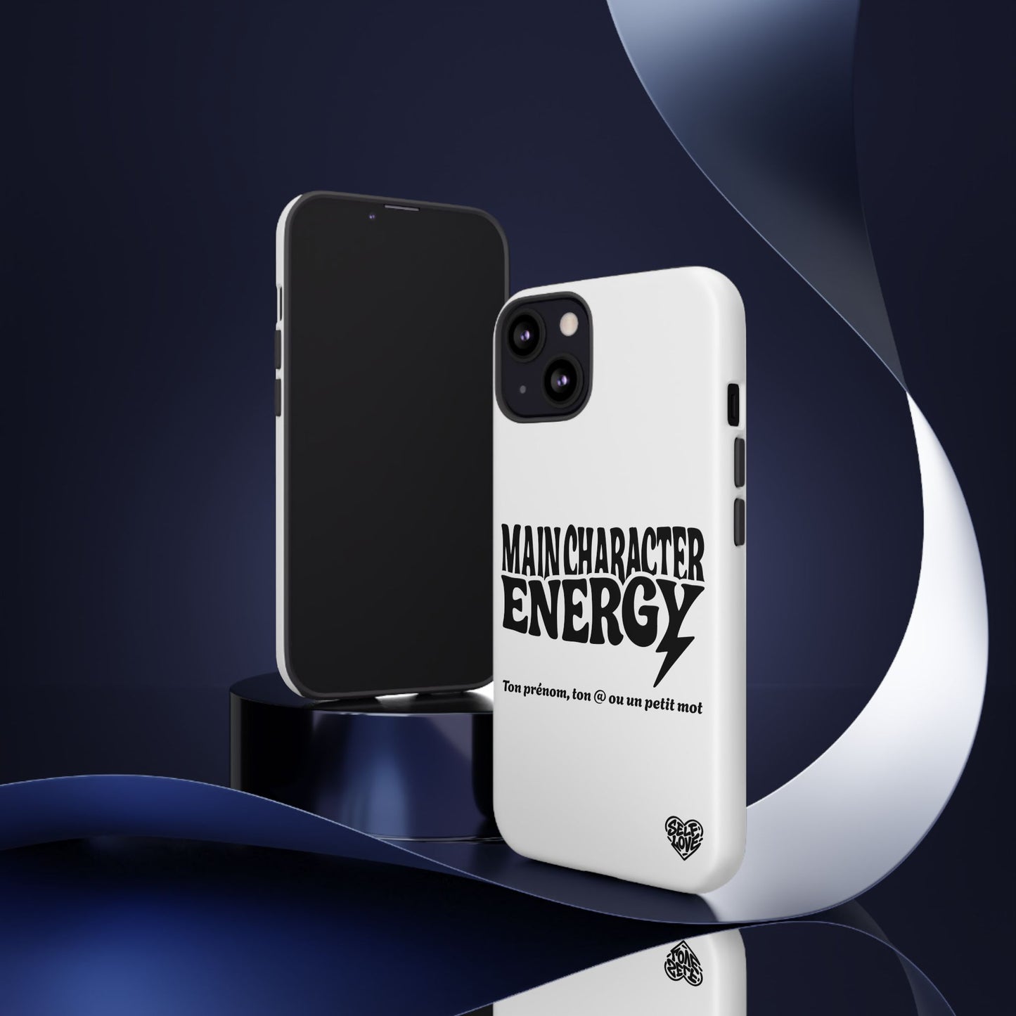 Main Character Energy - Coque iPhone (blanc)