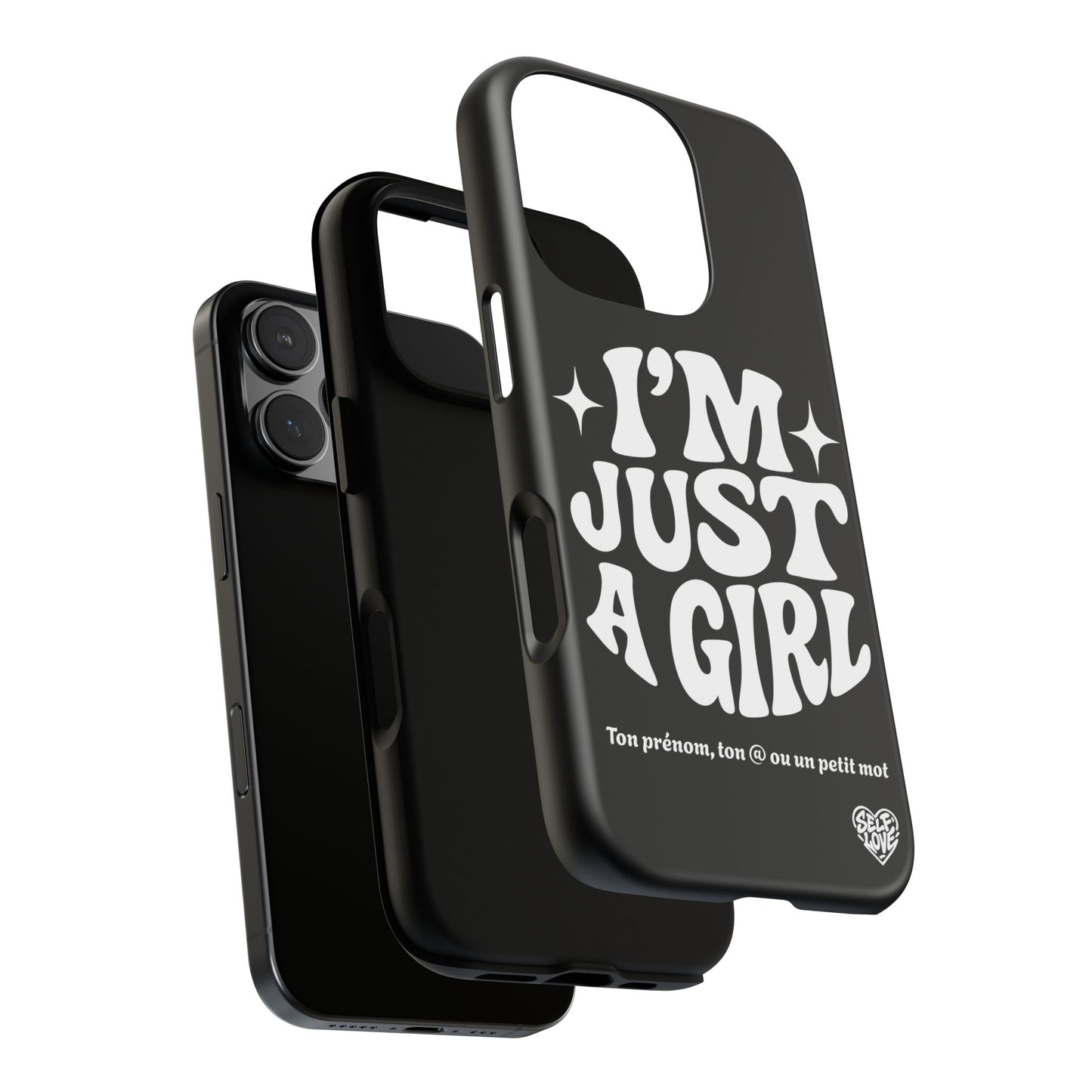 Im Just A Girl - Coque iPhone (noir)