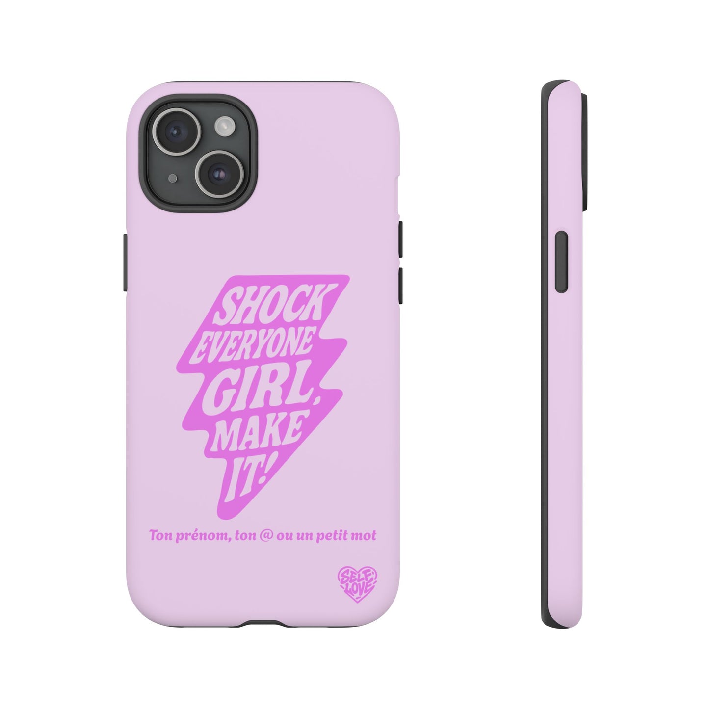 Shock Everyone - Coque iPhone (rose)