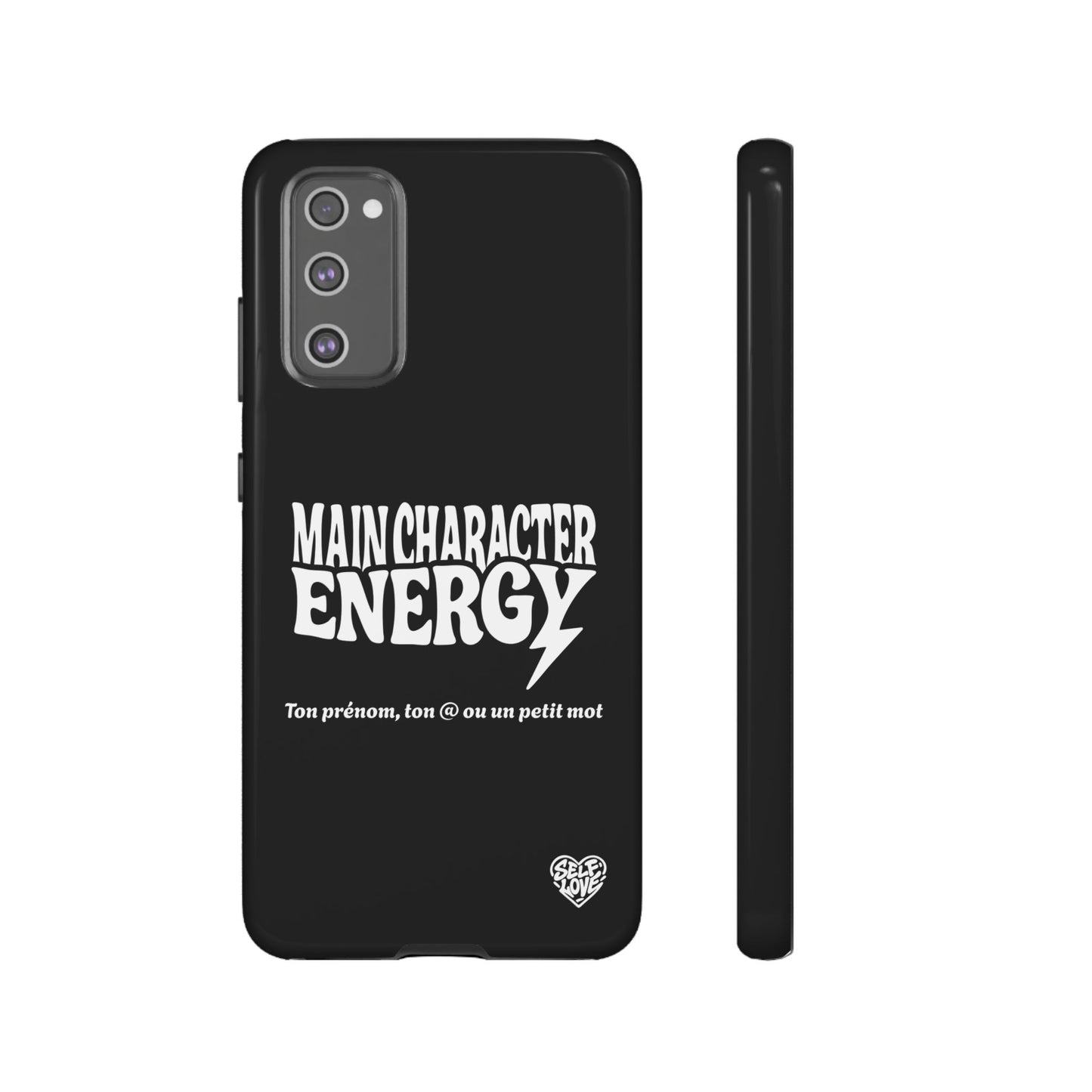 Main Character Energy - Coque Samsung (noir)
