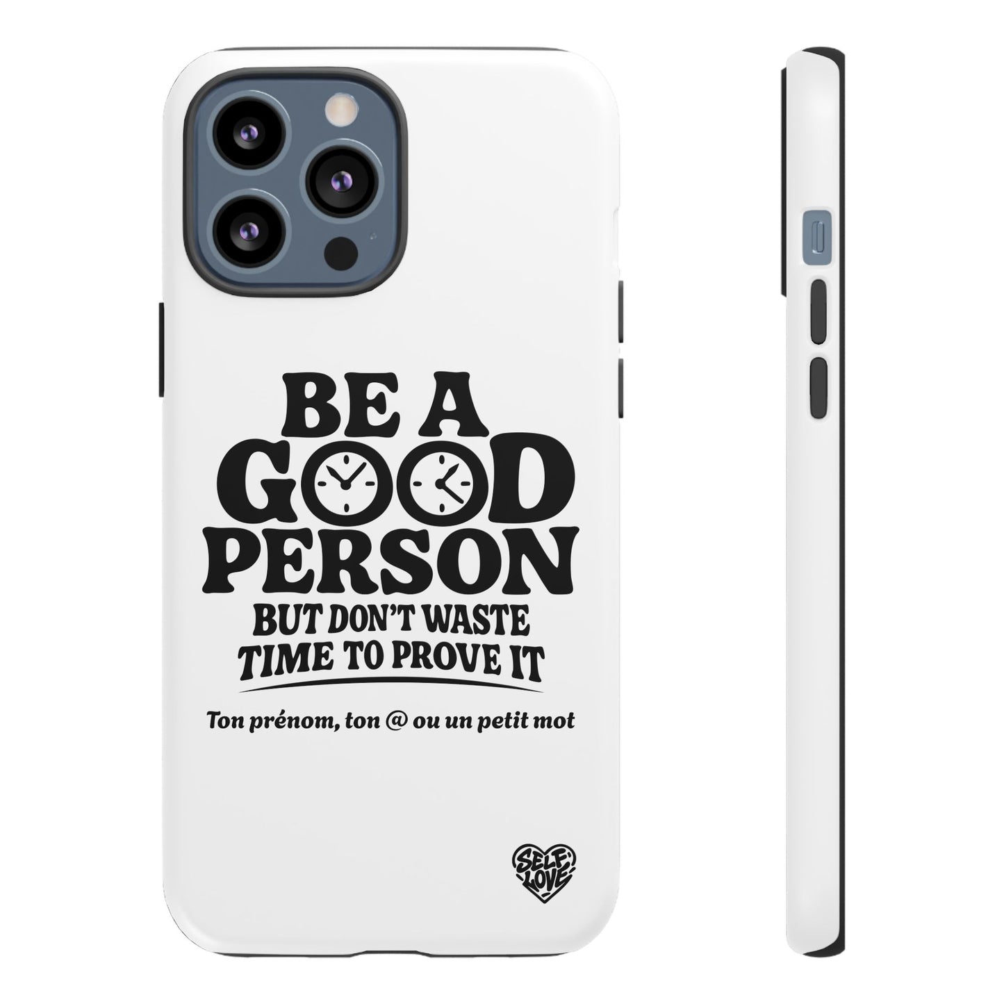 Be A Good Person - Coque iPhone (blanc)