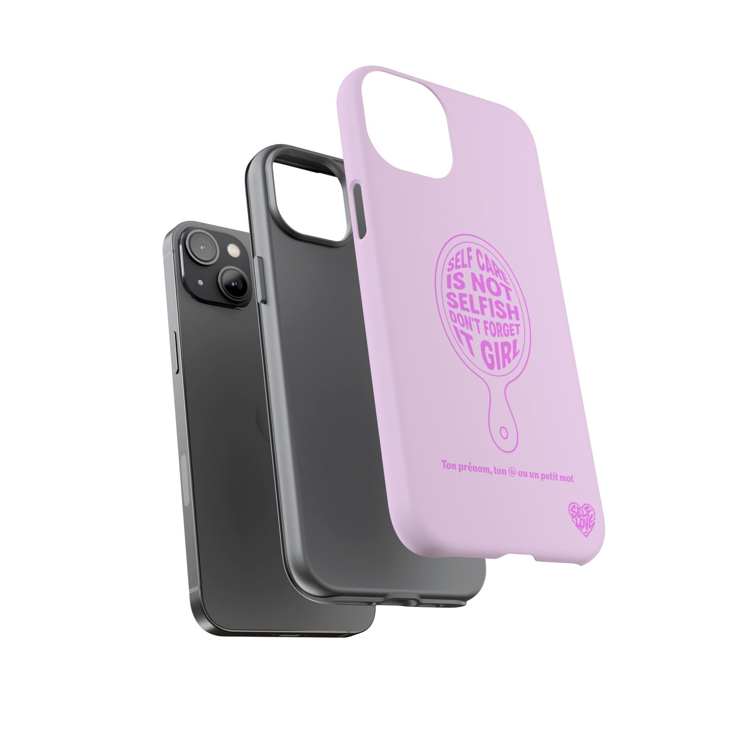 Self Care - Coque iPhone (rose)