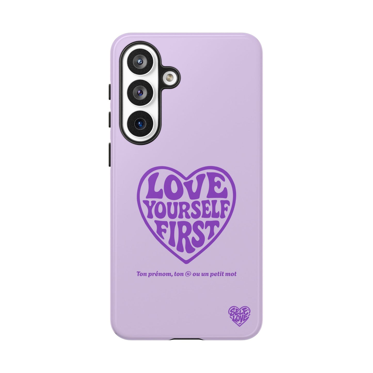 Love Yourself First - Coque Samsung (violet)