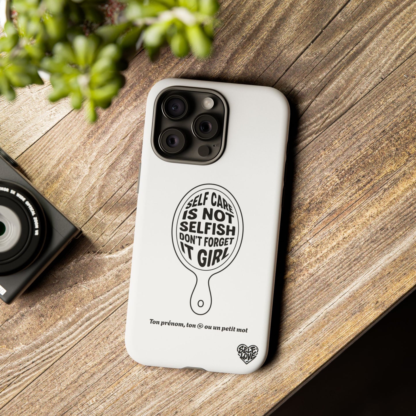 Self Care - Coque iPhone (blanc)