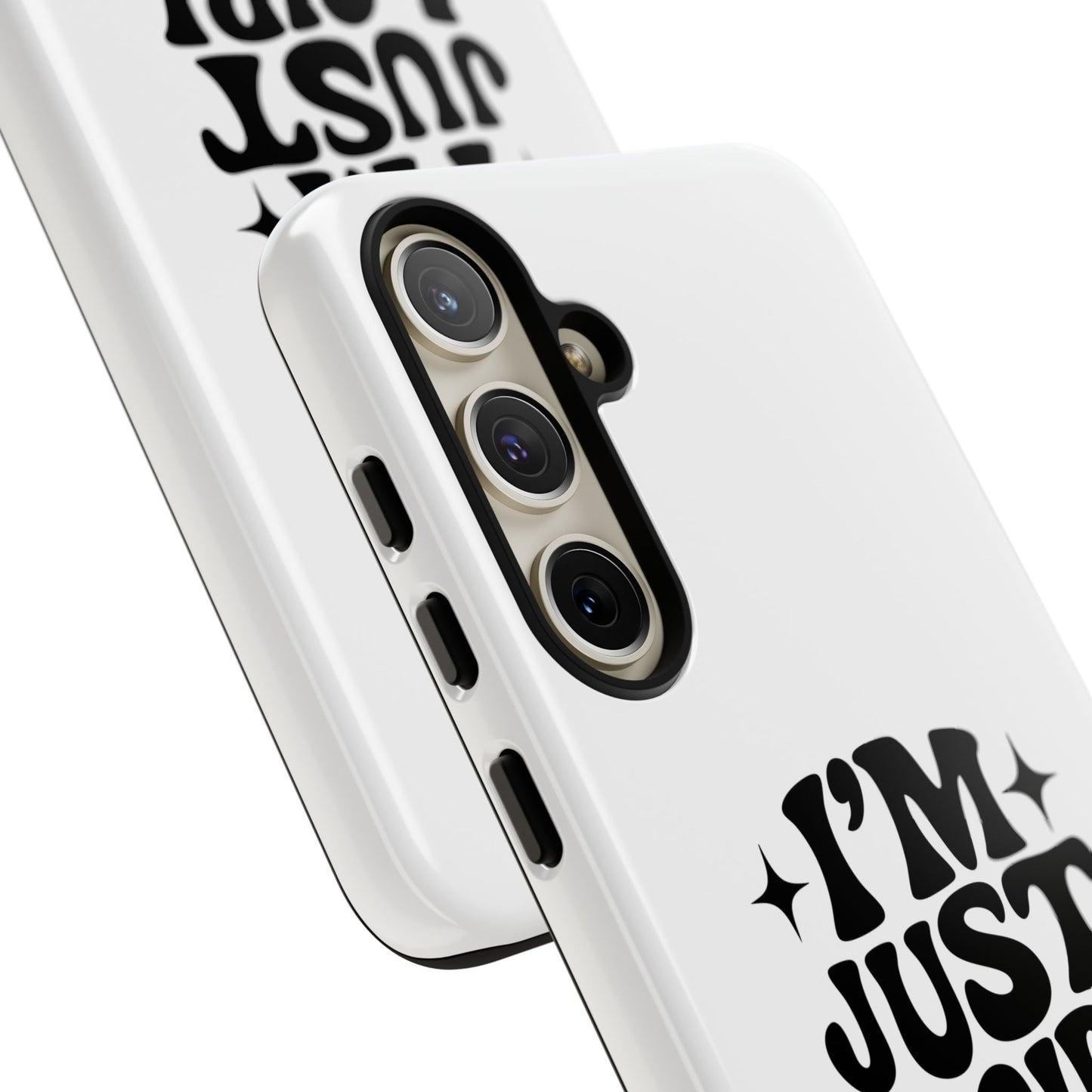 Im Just A Girl - Coque Samsung (blanc)