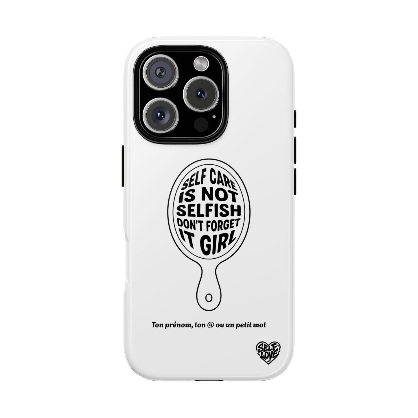 Self Care - Coque iPhone (blanc)