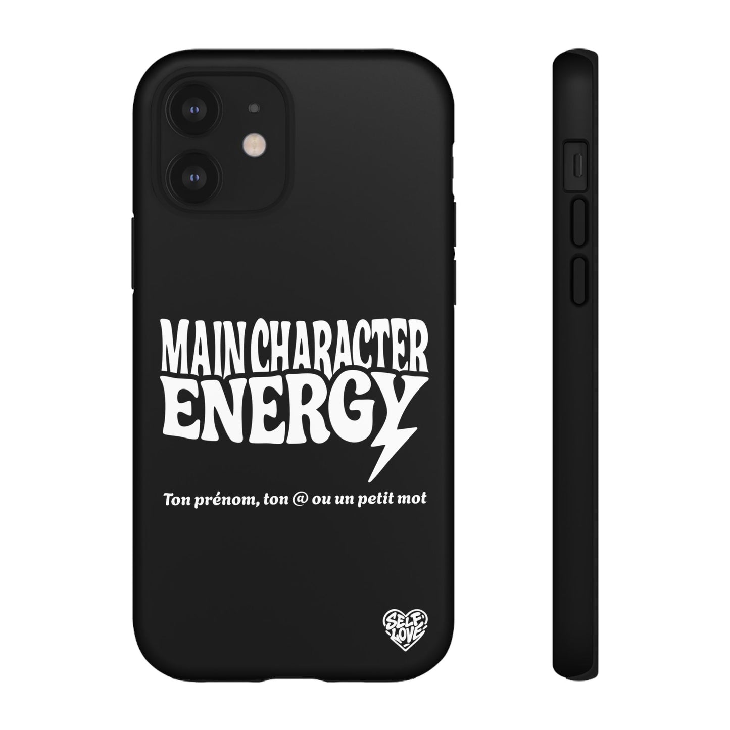 Main Character Energy - Coque iPhone (noir)