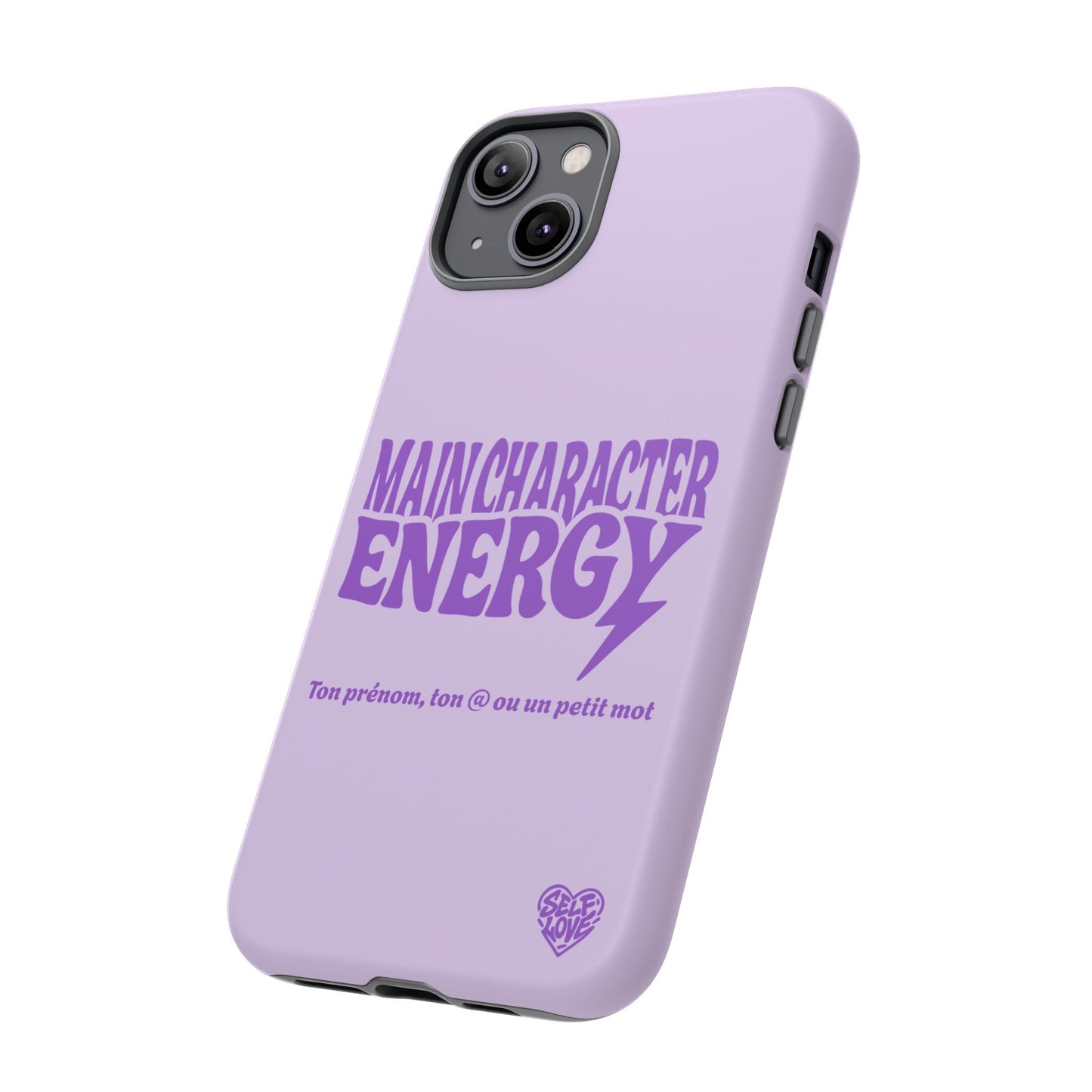 Main Character Energy - Coque iPhone (violet)