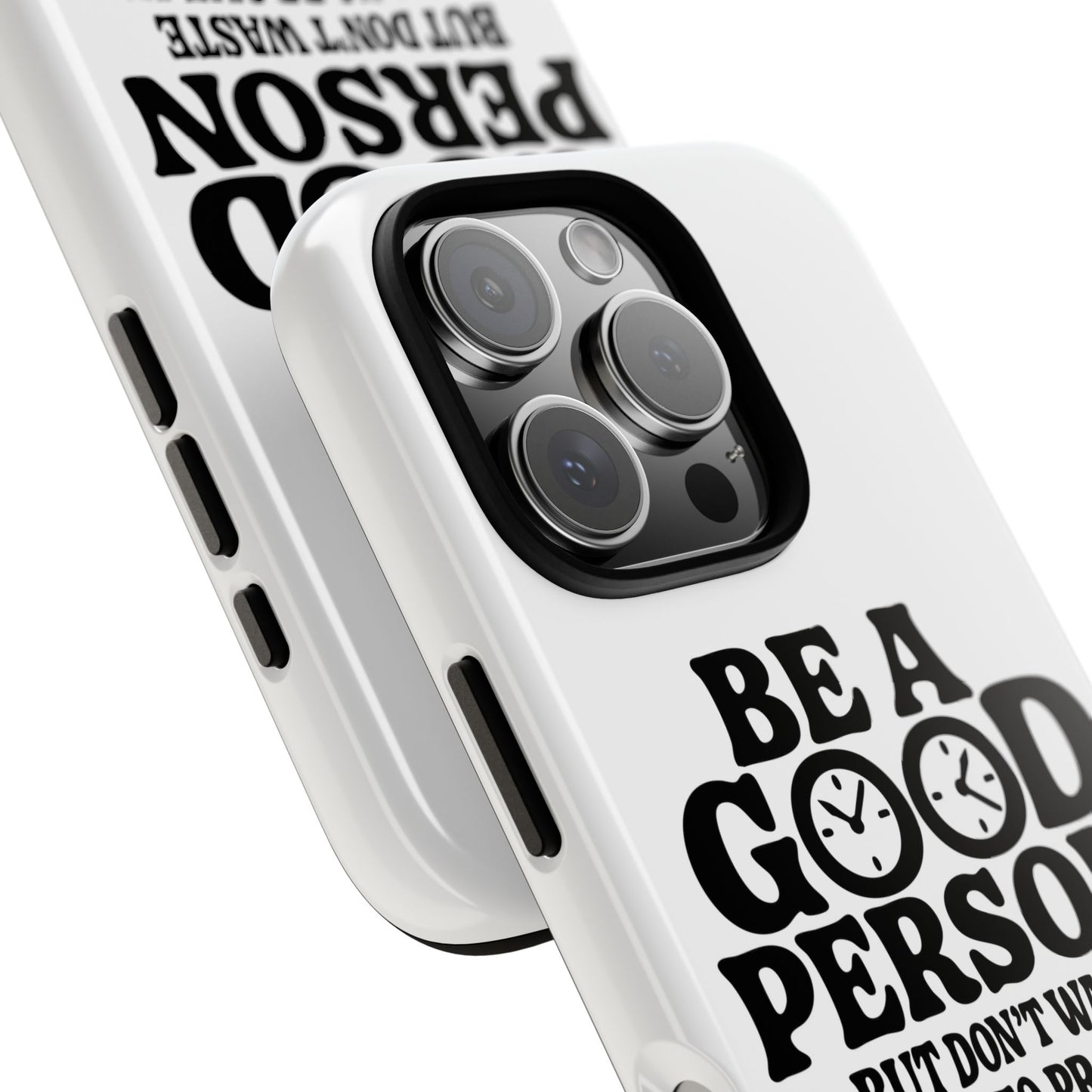 Be A Good Person - Coque iPhone (blanc)