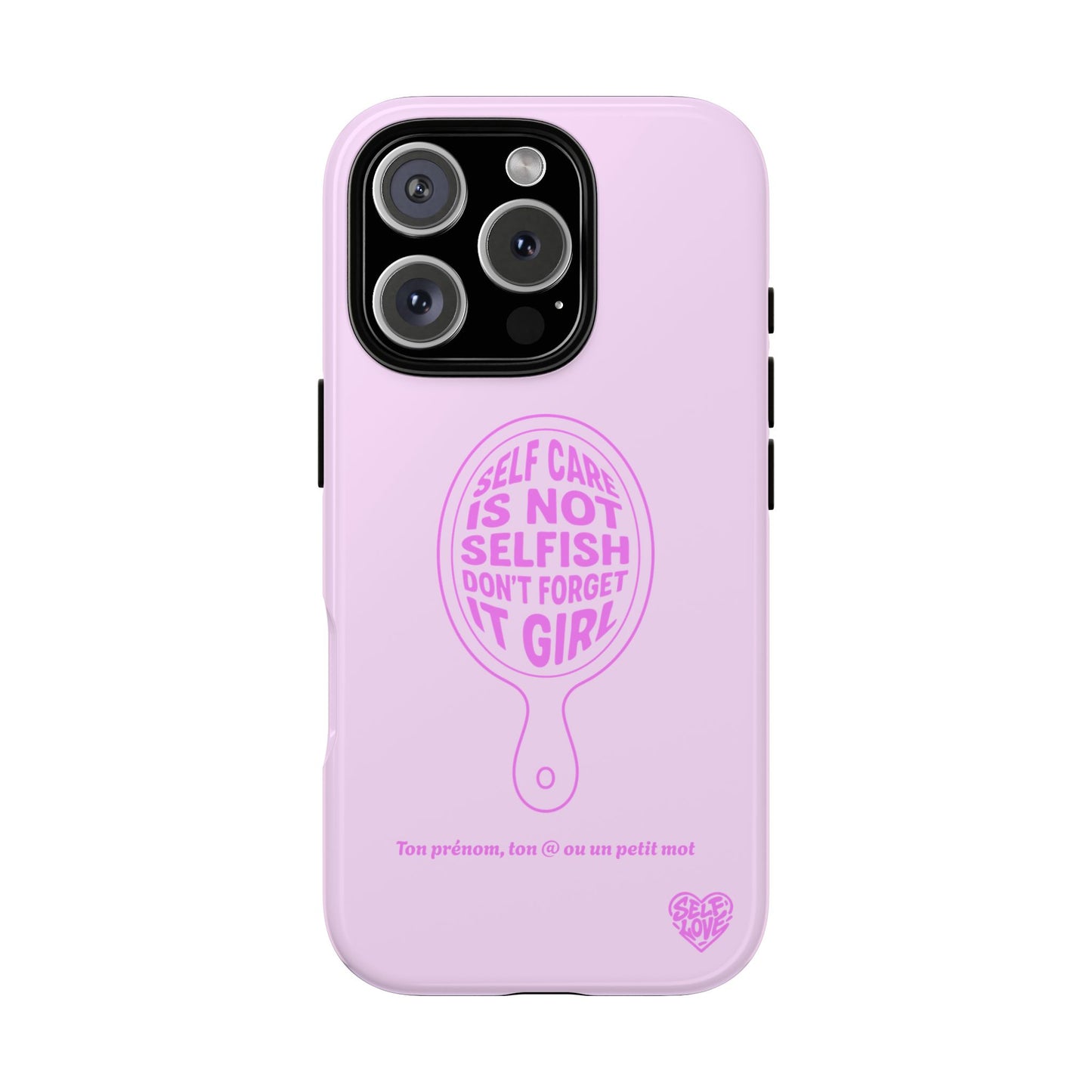 Self Care - Coque iPhone (rose)