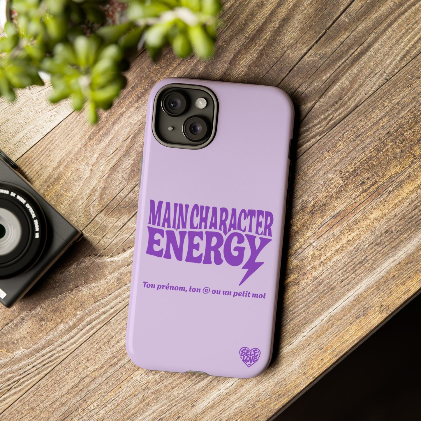 Main Character Energy - Coque iPhone (violet)