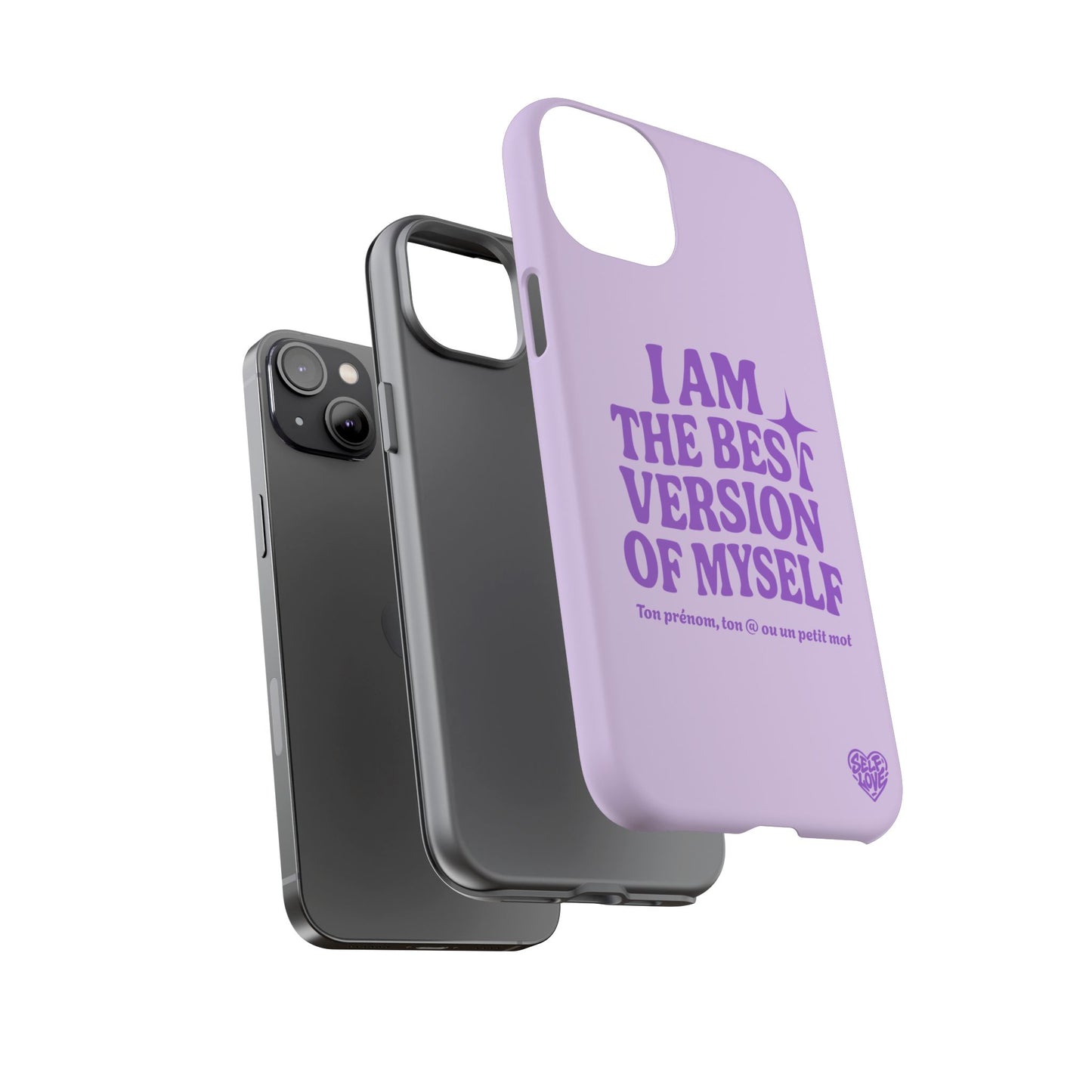 I Am The Best Version Of Myself - Coque iPhone (violet)
