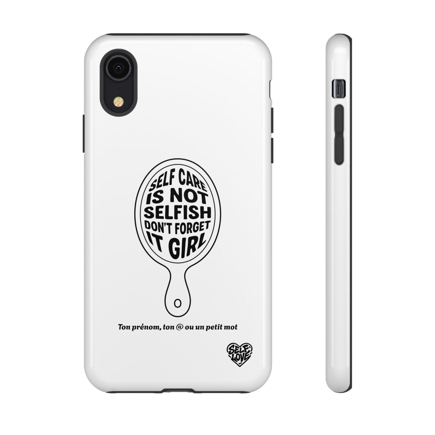 Self Care - Coque iPhone (blanc)