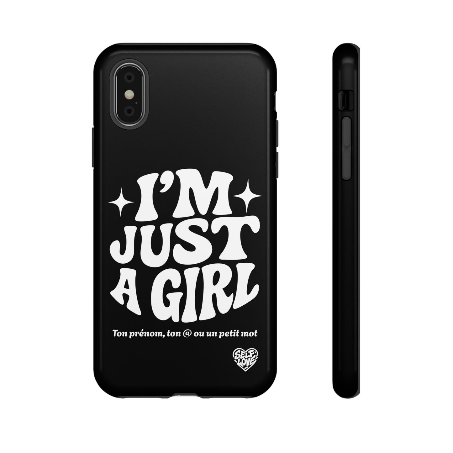 Im Just A Girl - Coque iPhone (noir)