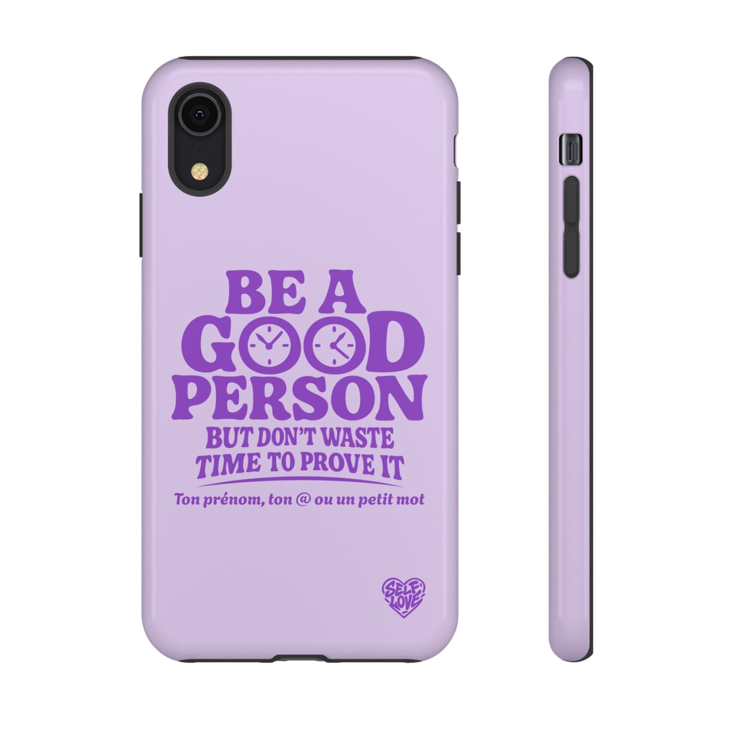 Be A Good Person - Coque iPhone (violet)
