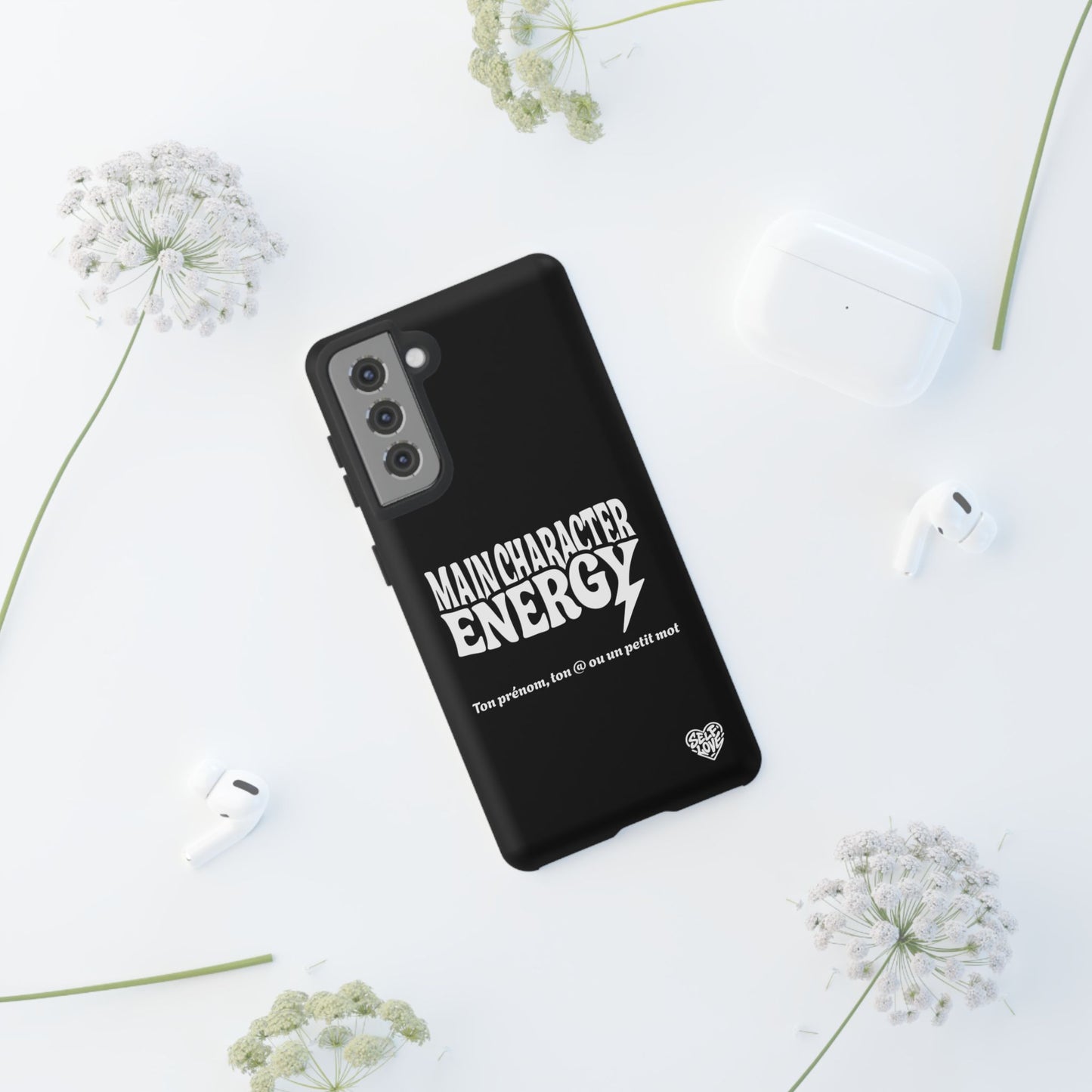 Main Character Energy - Coque Samsung (noir)