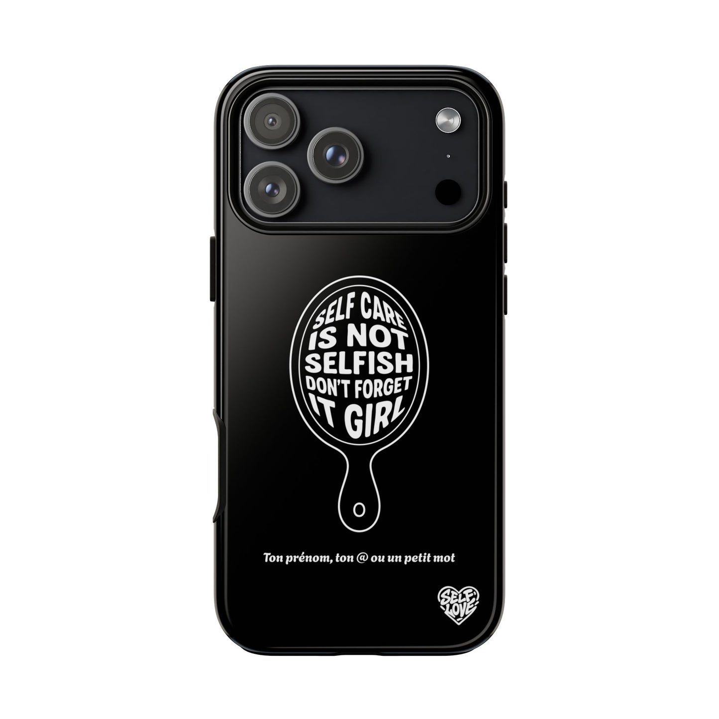 Self Care - Coque iPhone (noir)