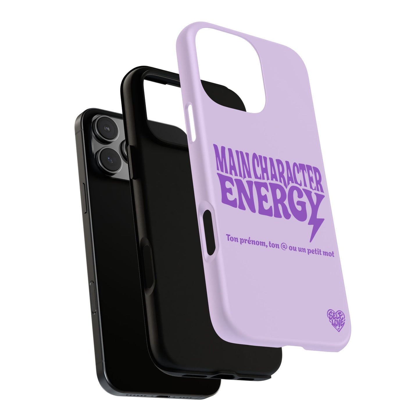 Main Character Energy - Coque iPhone (violet)