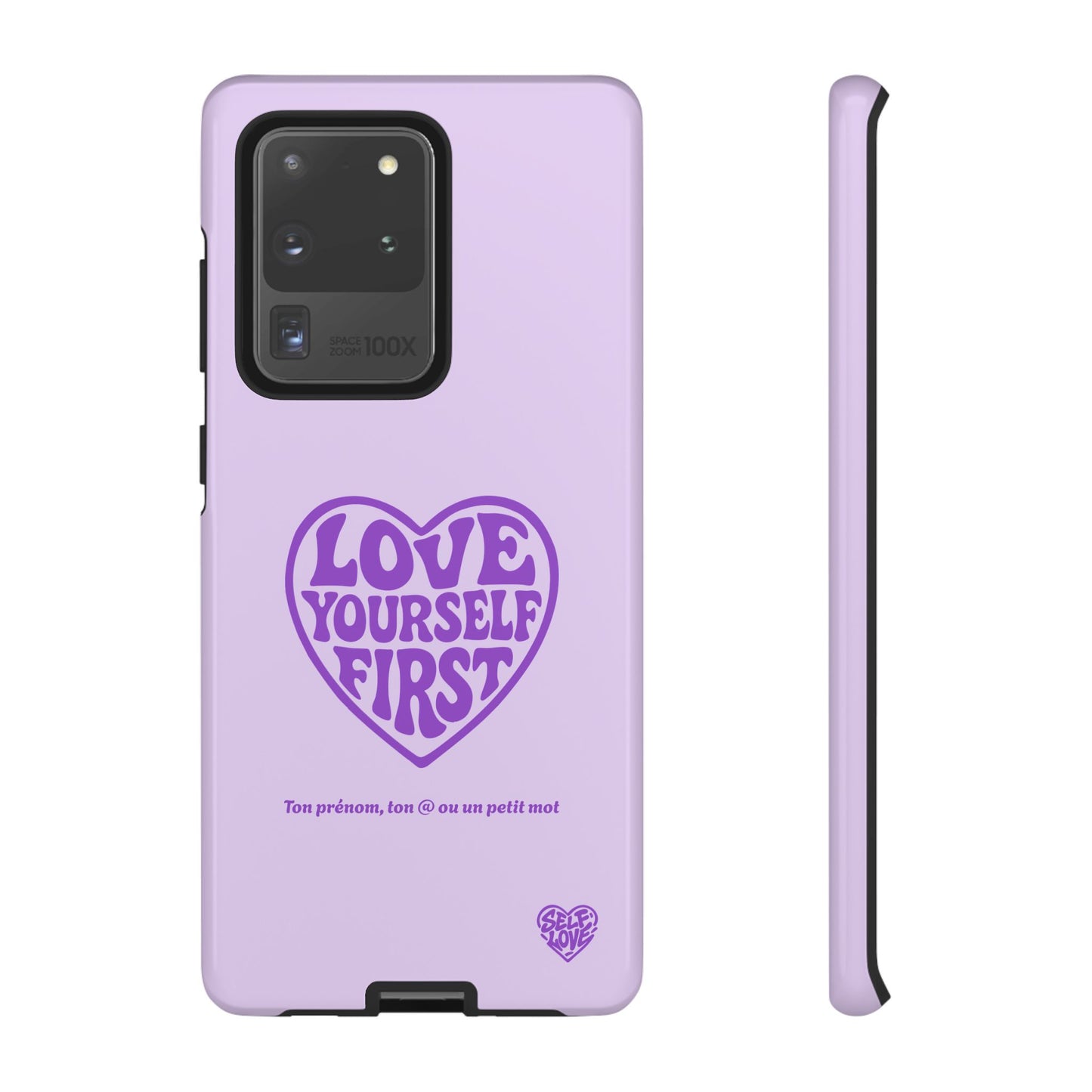 Love Yourself First - Coque Samsung (violet)