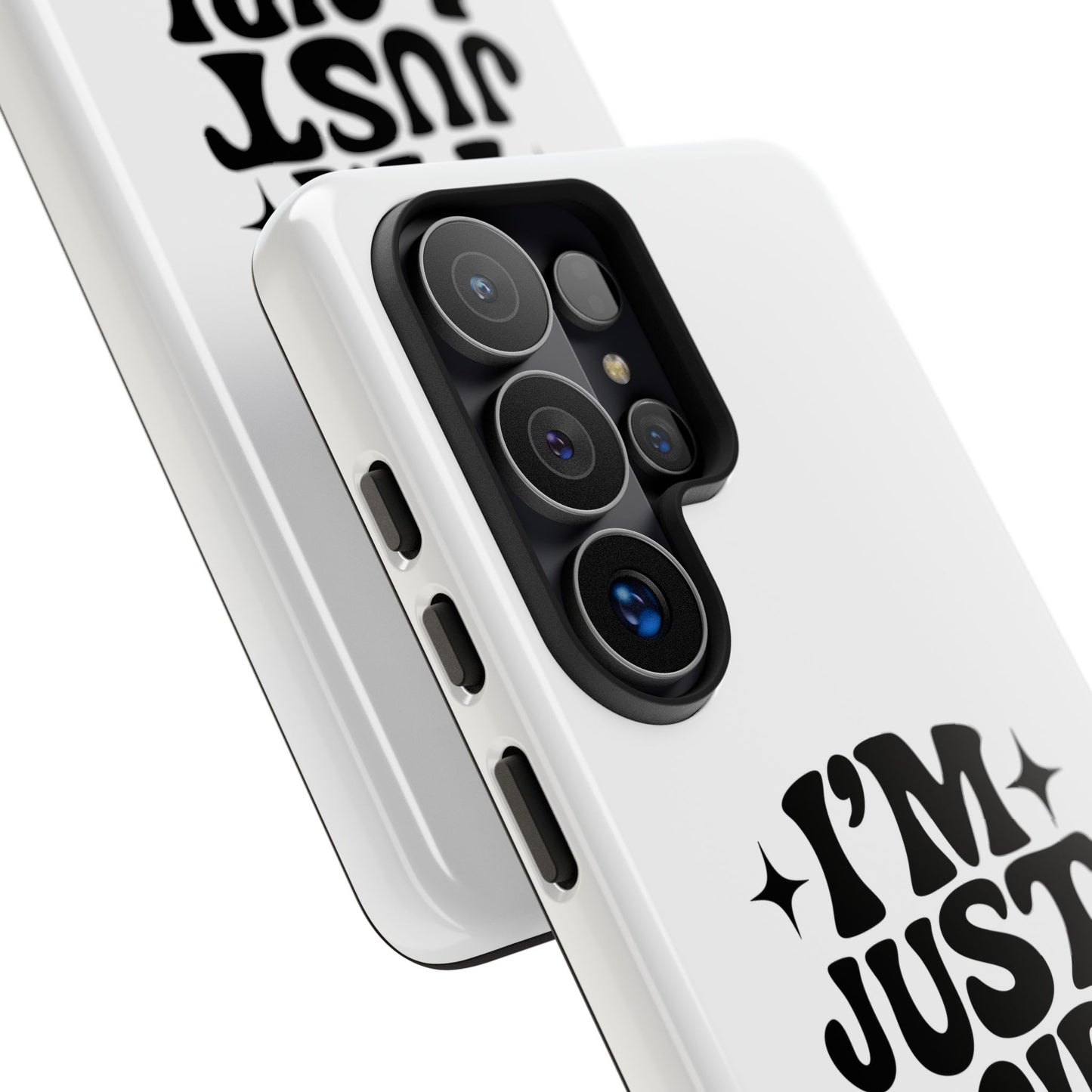Im Just A Girl - Coque Samsung (blanc)