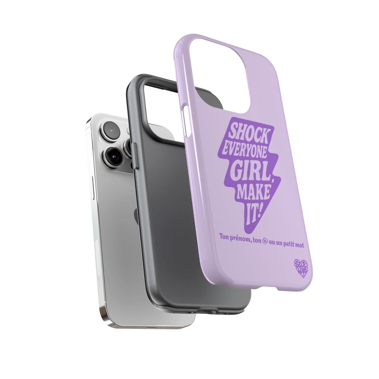 Shock Everyone - Coque iPhone (violet)