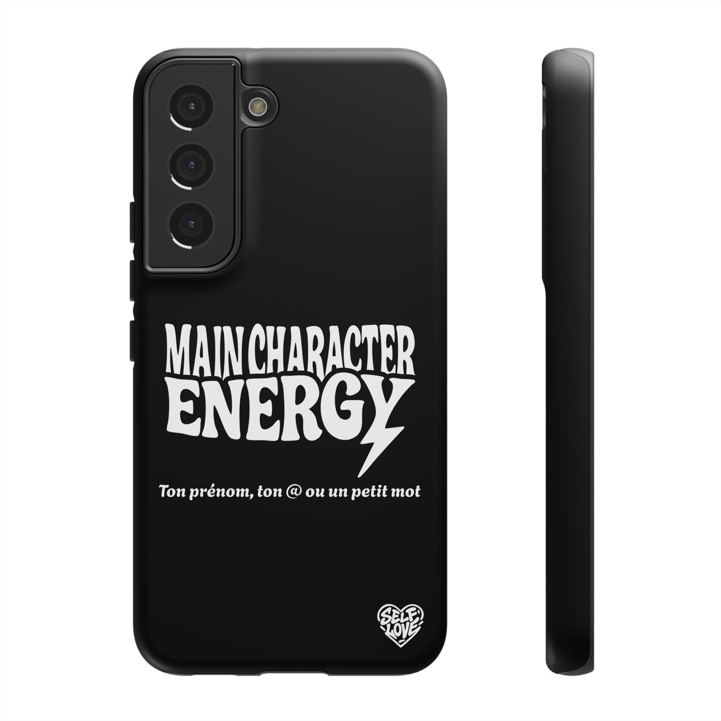 Main Character Energy - Coque Samsung (noir)